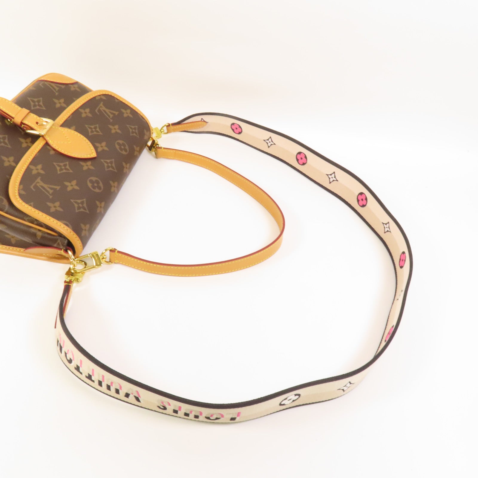 LOUIS VUITTON Monogram Diane金扣手挽肩背兩用袋
