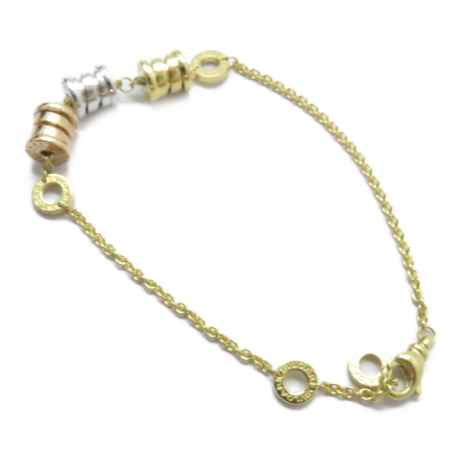 BVLGARI 18K黃金/白金/玫瑰金B-zero1 Three Element Bracelet手鏈