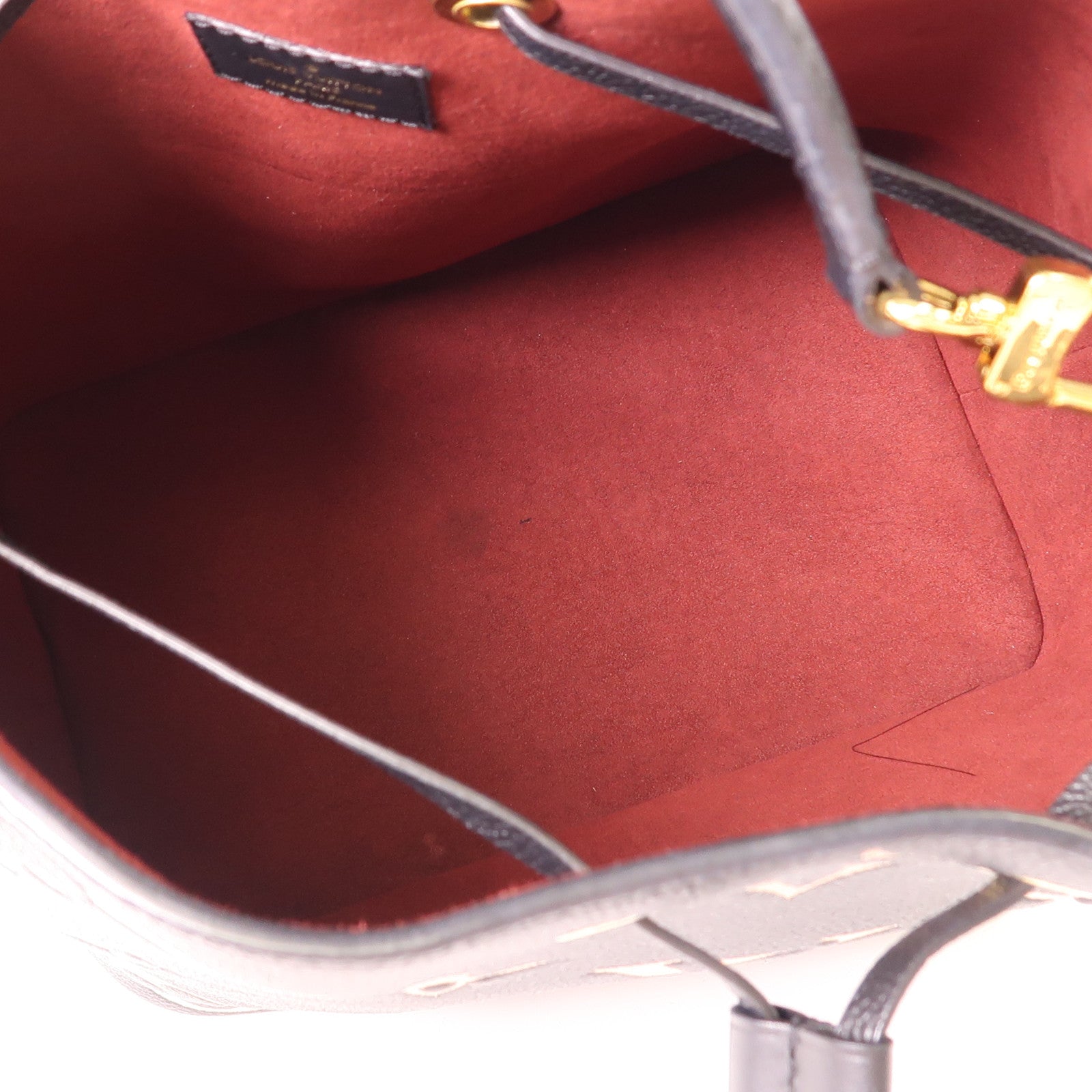 LOUIS VUITTON Monogram Empreinte Bicolor Neo Noe MM金扣手挽肩背兩用袋