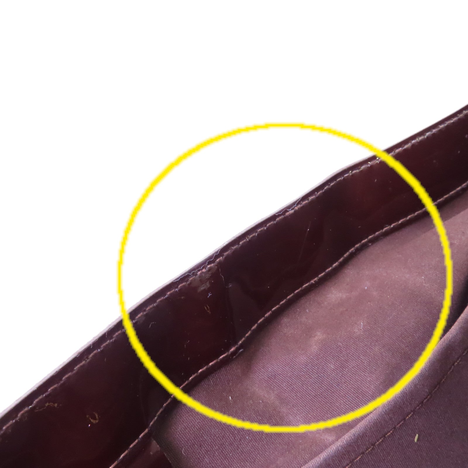 LOUIS VUITTON 【激減優惠】Monogram Vernis Wilshire GM Hand Bag金扣手挽袋酒紅色