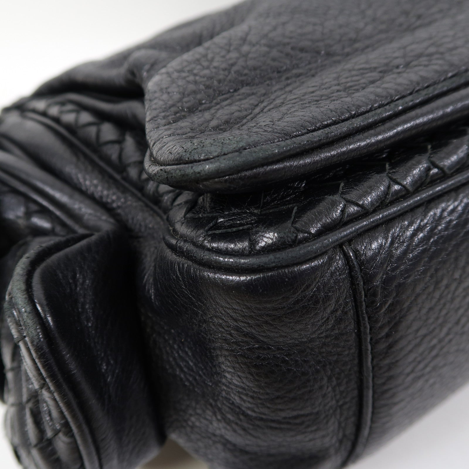 BOTTEGA VENETA 牛皮皮革Hand Bag手挽袋黑色