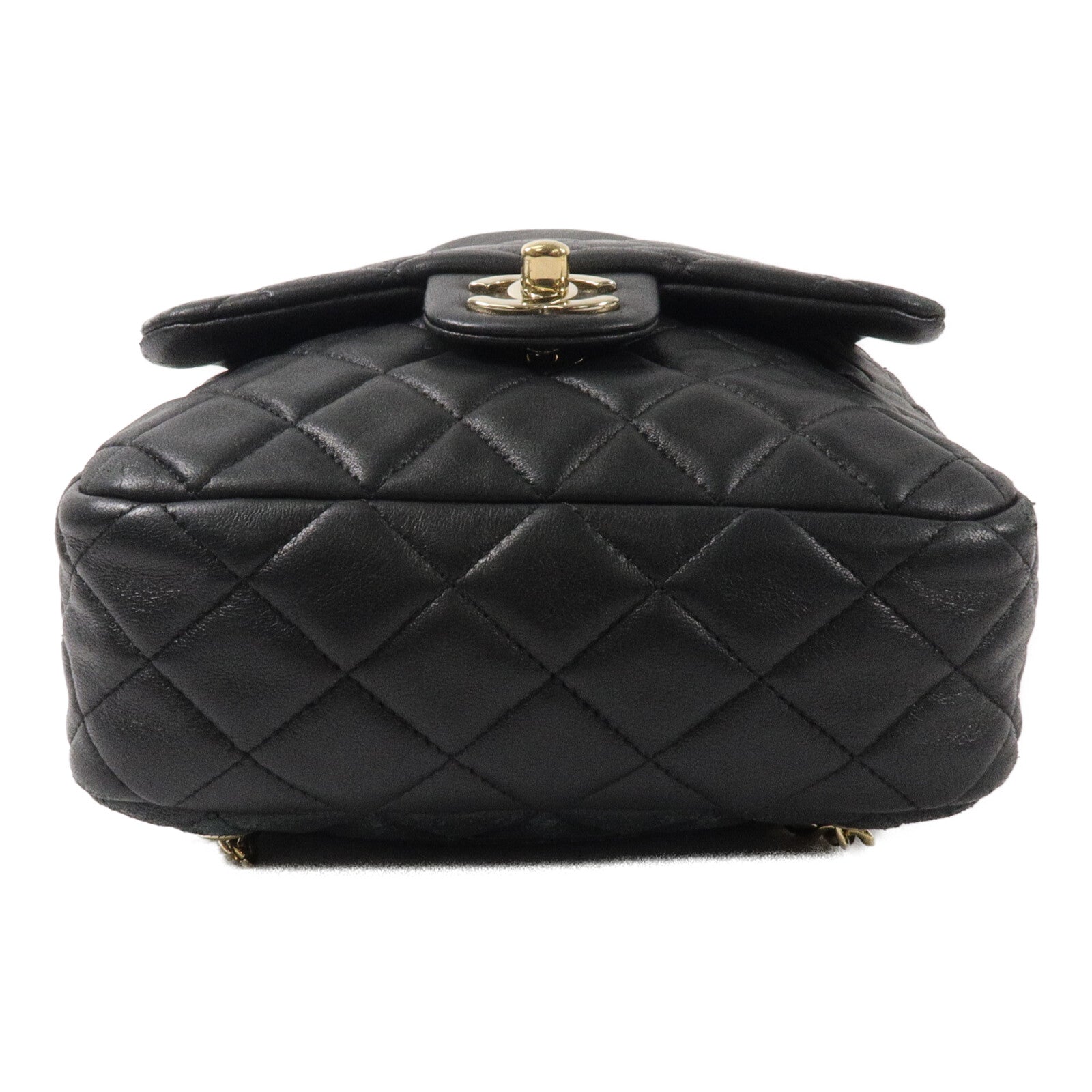 CHANEL 羊皮皮革Backpack鏈帶背包
