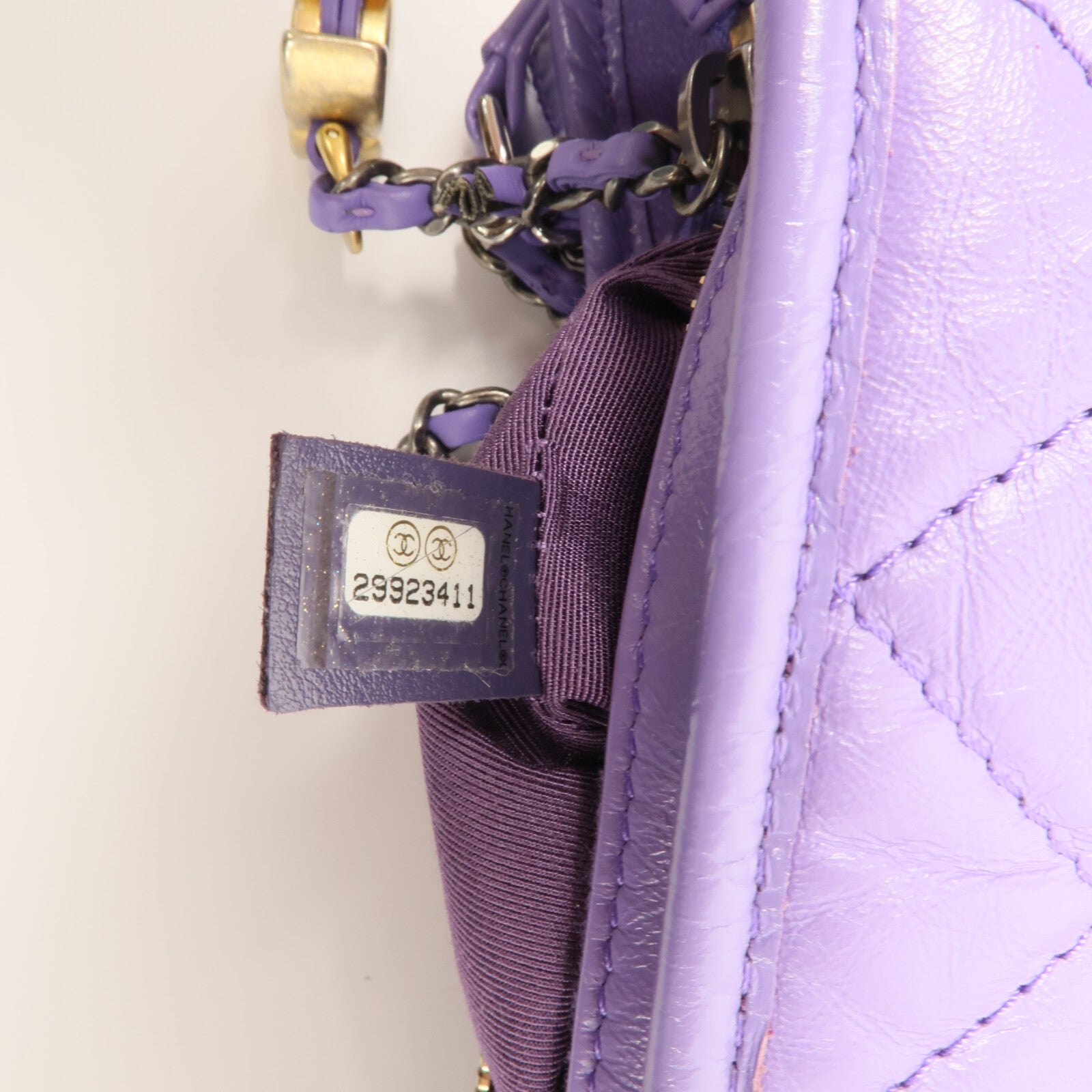CHANEL 牛皮皮革Gabrielle Small鏈帶肩背袋
