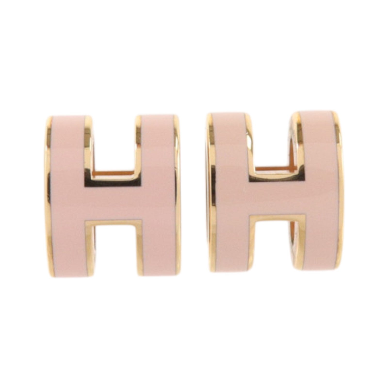 HERMES 金屬/琺瑯Mini Pop H Earrings耳環