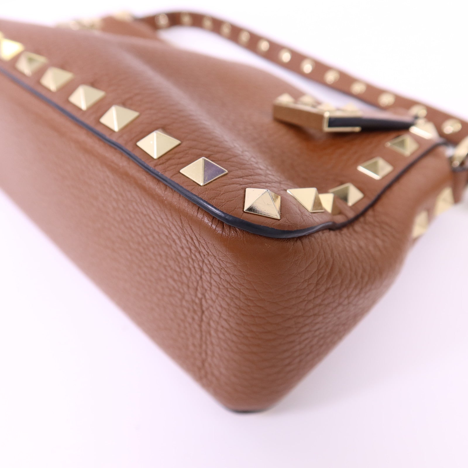Valentino 【激減優惠】牛皮皮革Rockstud 2 Way Shoulder Bag金扣手挽肩背兩用袋