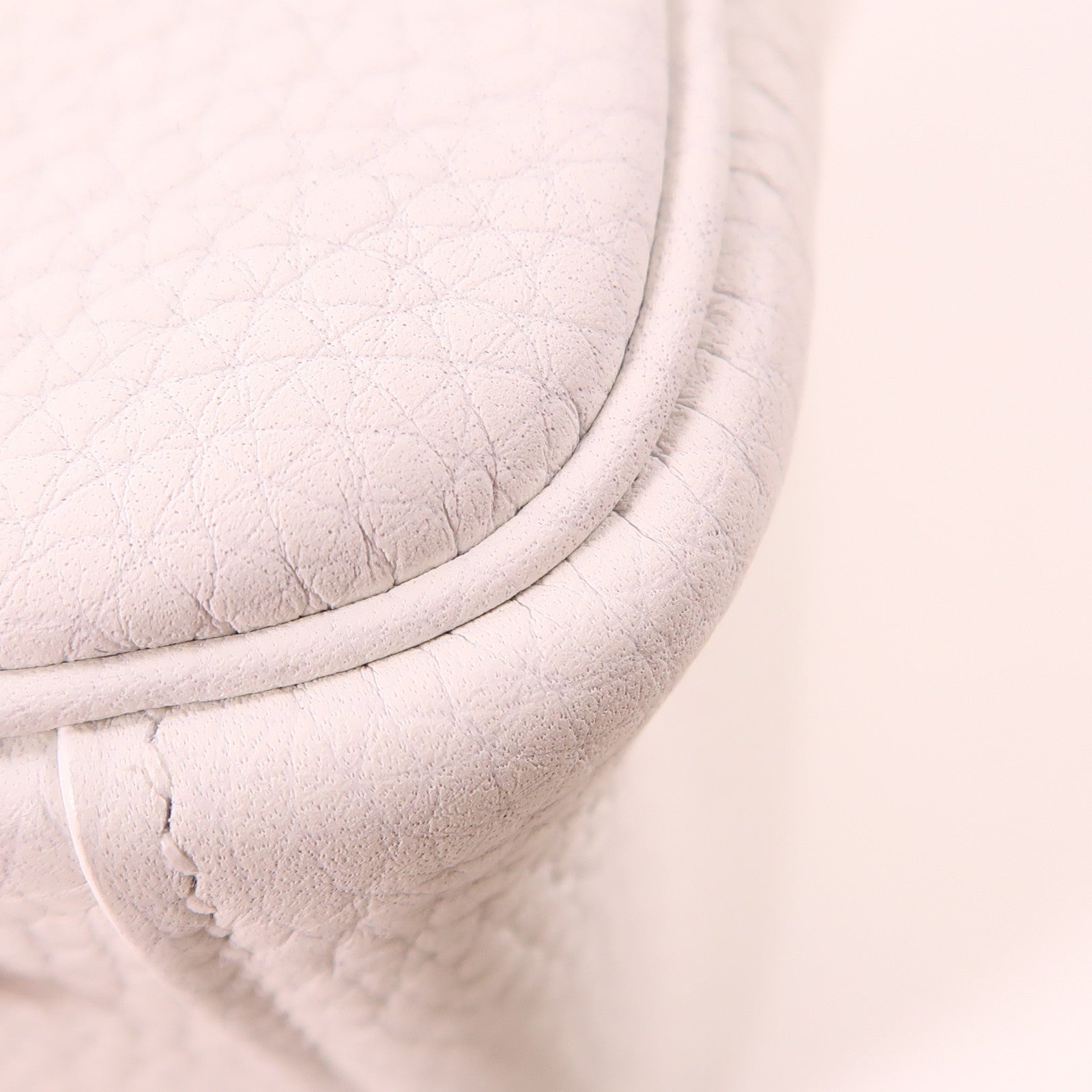 HERMES 【激減優惠】Clemence皮革Mini Lindy金扣手挽肩背兩用袋New White