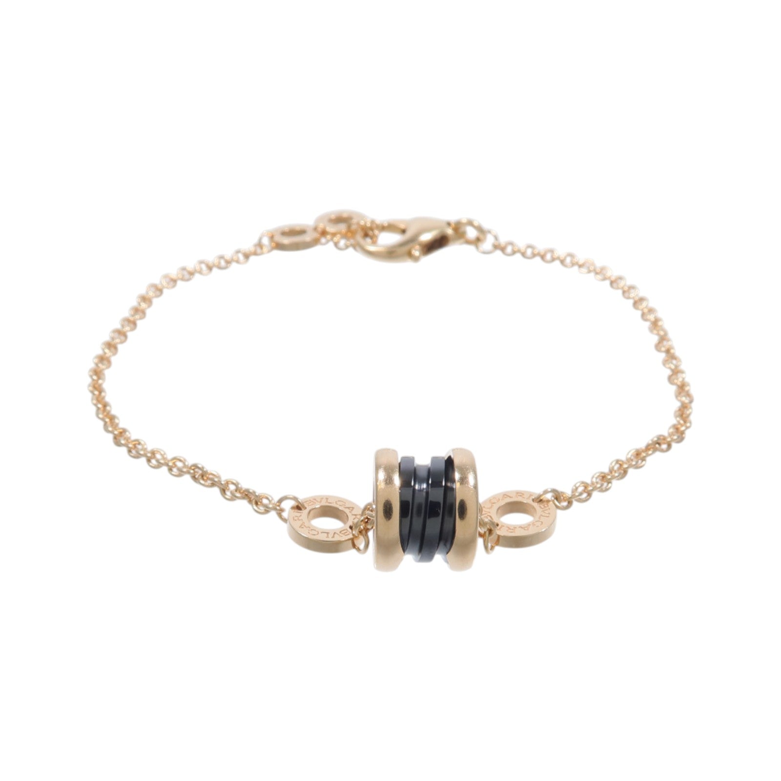 BVLGARI 18K玫瑰金/陶瓷B-Zero 1 Bracelet手鏈