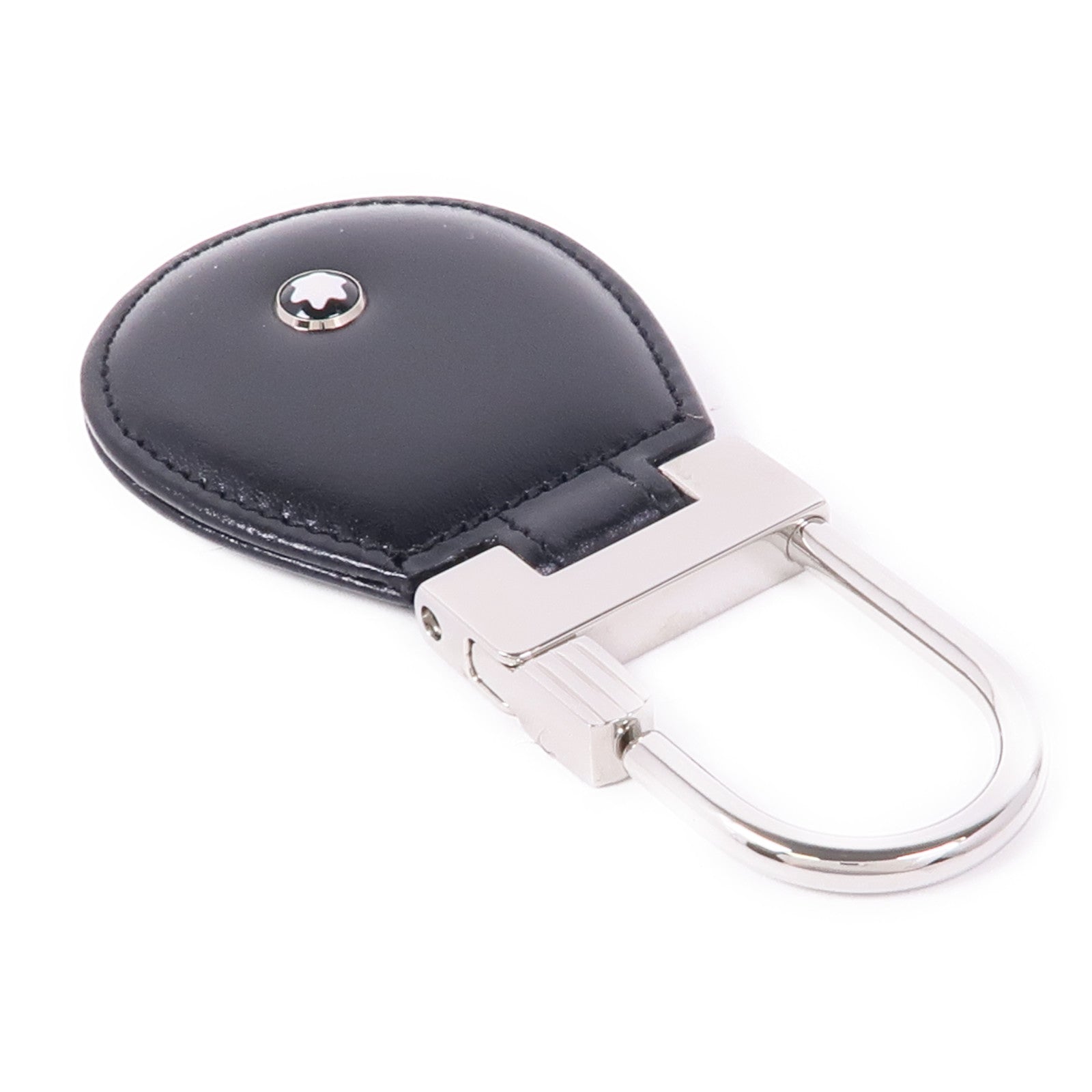 MONTBLANC 皮革Key Ring銀扣鑰匙圈