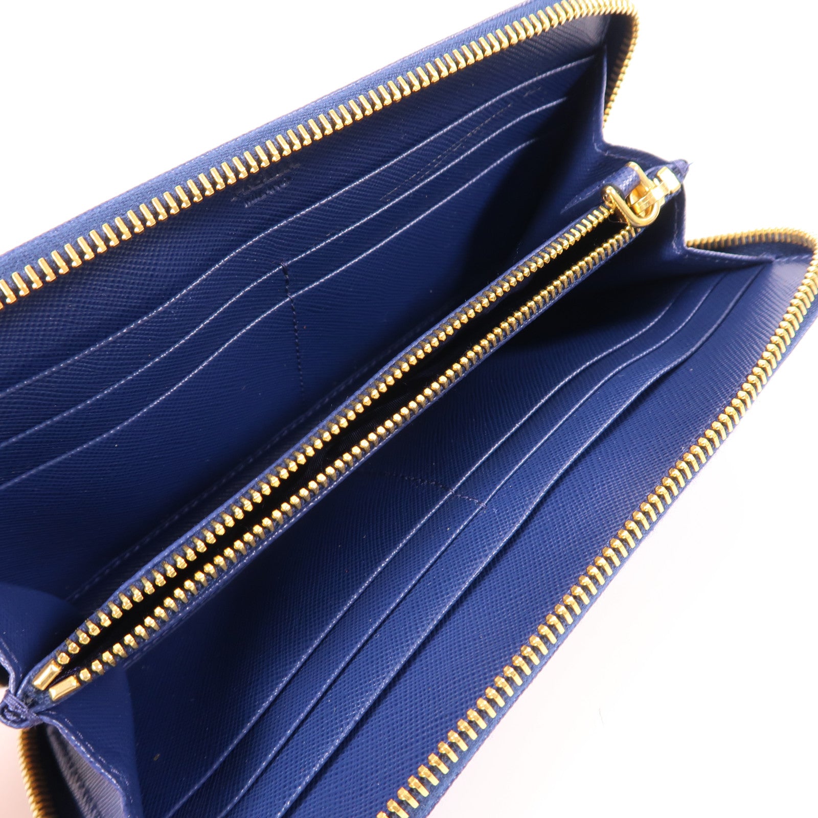 PRADA 牛皮皮革Long Wallet金扣長錢包