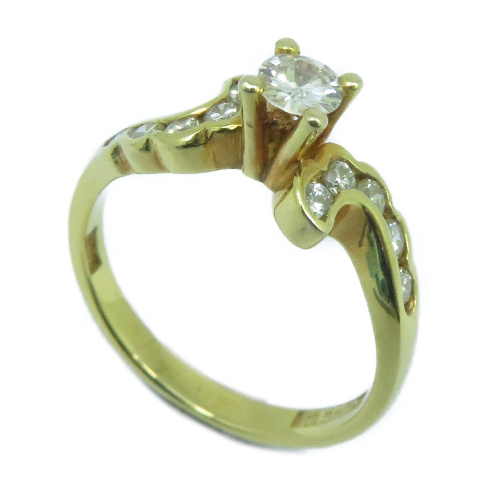 JEWELRY **【激減優惠】18K黃金Ring鑽石戒指US#5.75