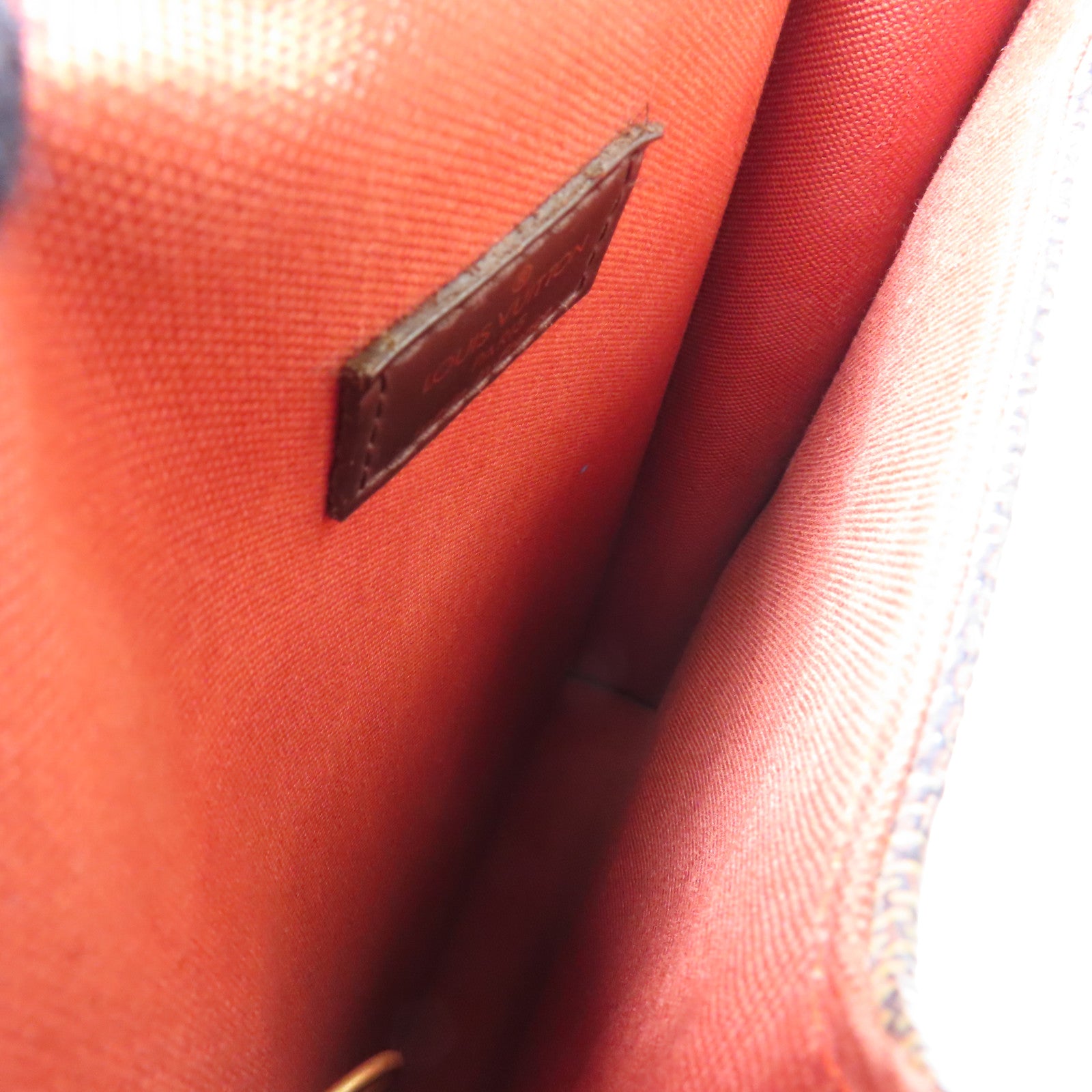 LOUIS VUITTON Damier Ebene Portobello金扣肩背袋啡色