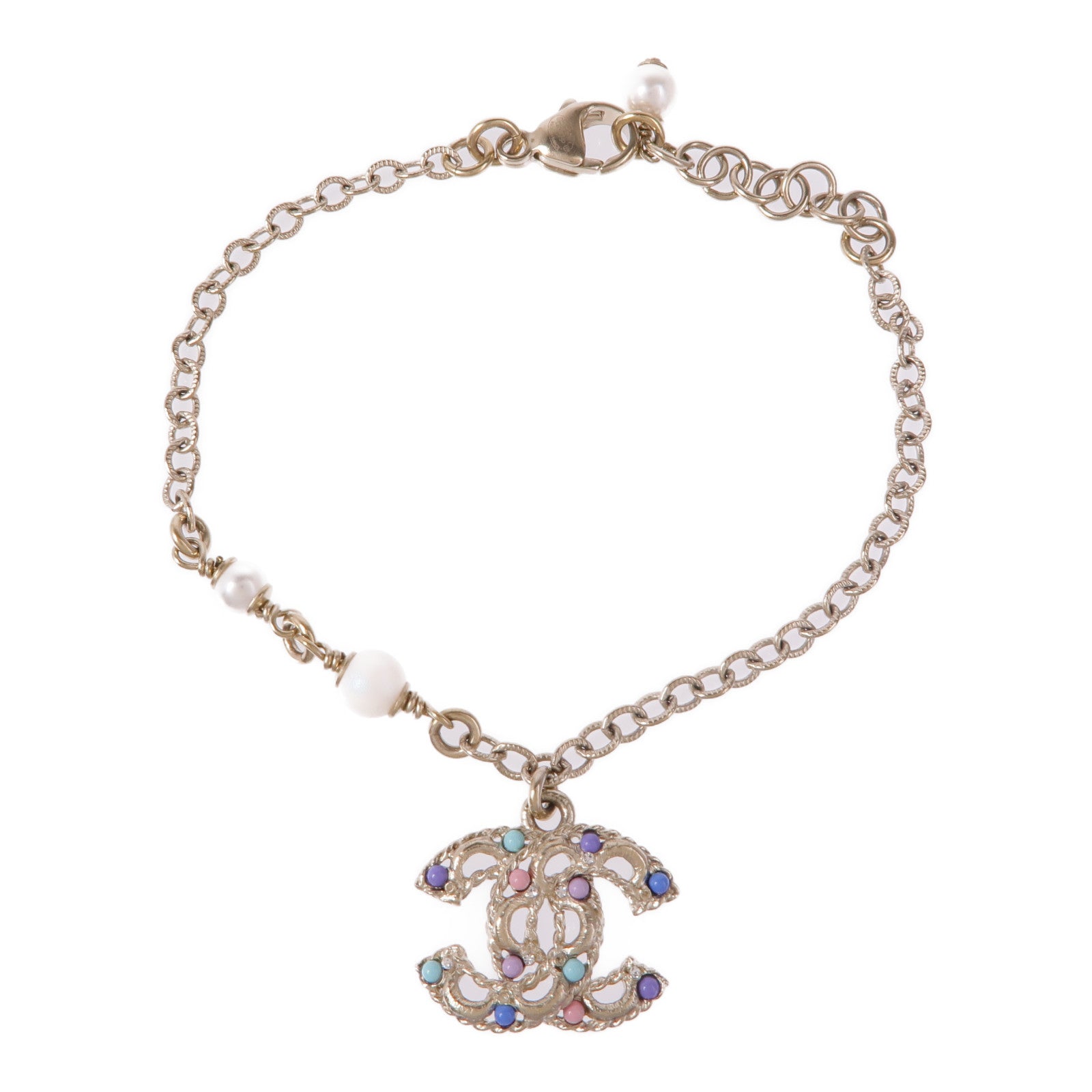 CHANEL PVC/金屬Bracelet手鏈