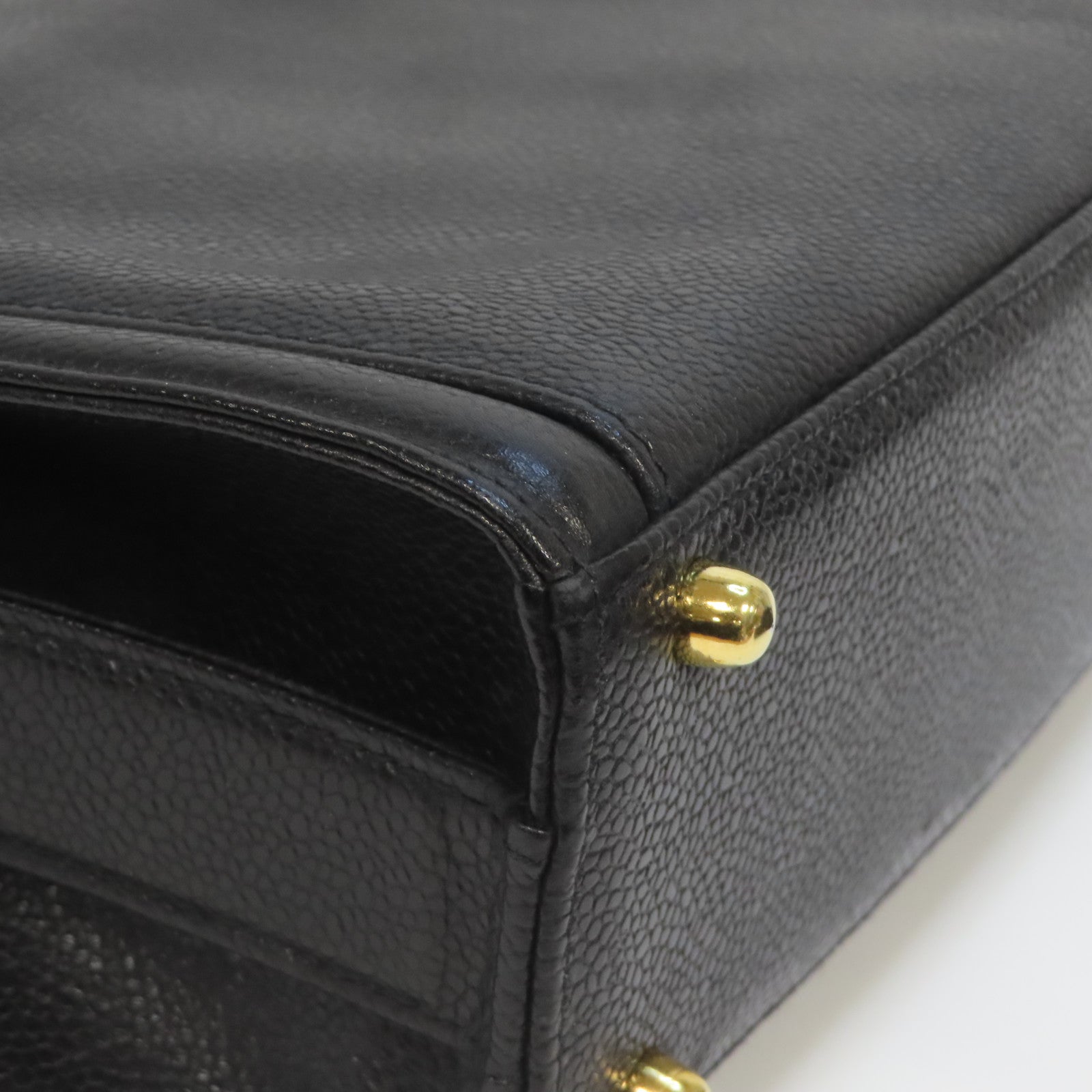 CHANEL 【激減優惠】牛皮皮革Vintage Shoulder Bag金扣肩背袋黑色