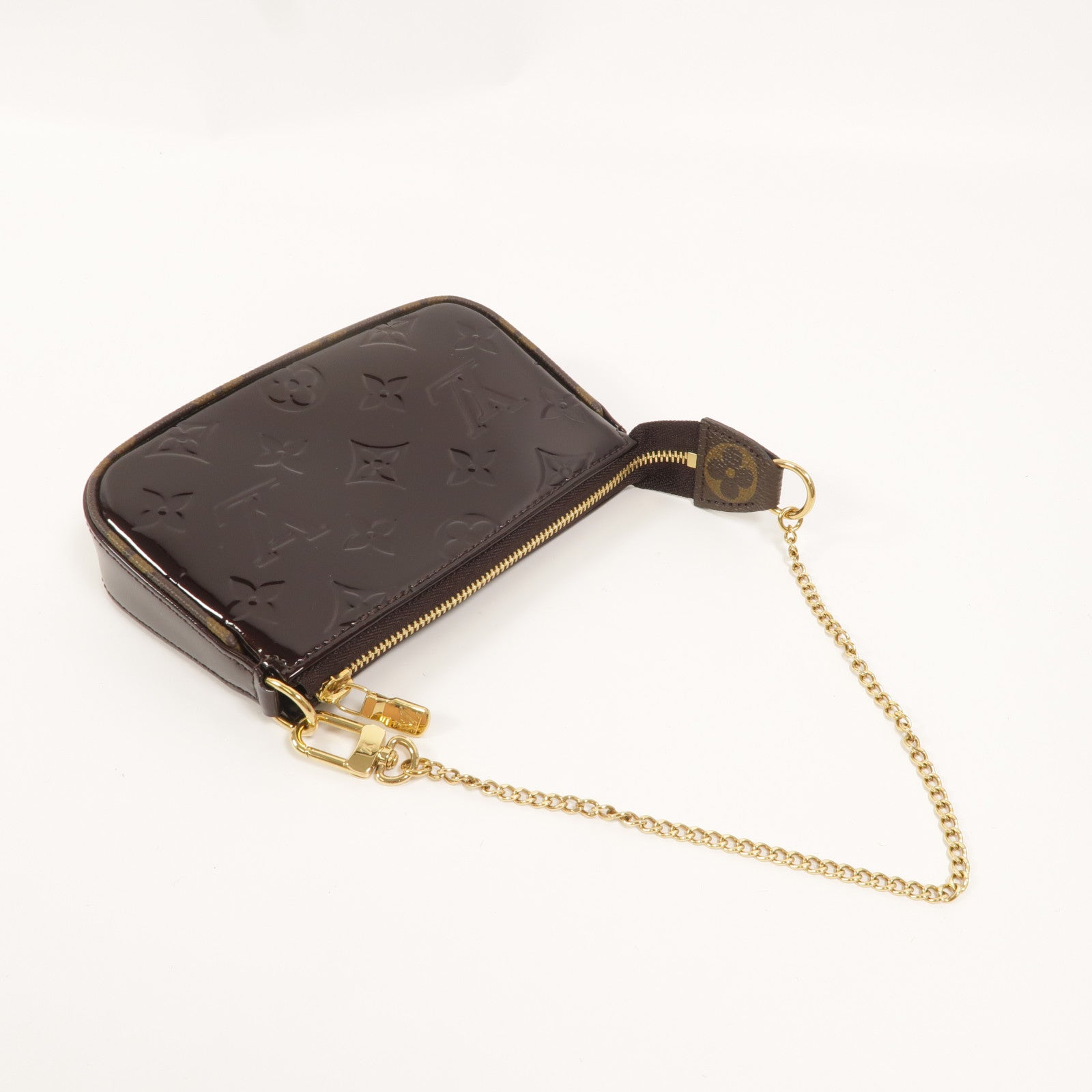 LOUIS VUITTON Monogram Vernis Mini Pochette Accessoires零錢包