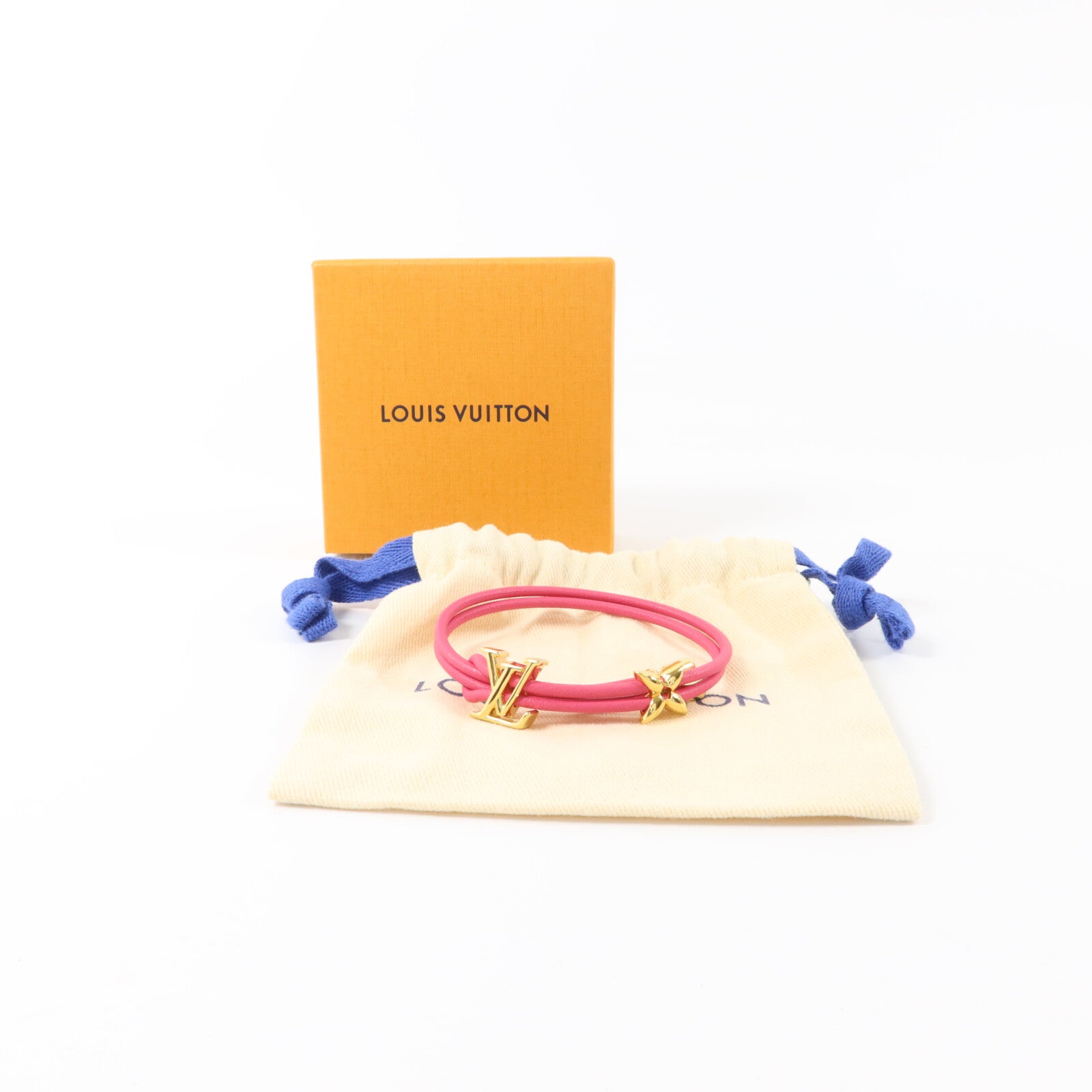 LOUIS VUITTON 金屬/牛皮皮革Bloom Bracelet手繩