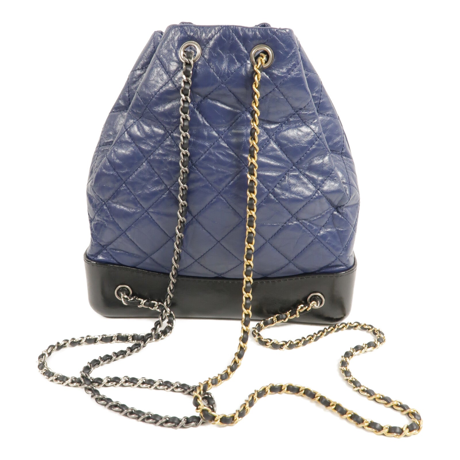 CHANEL 牛皮皮革Gabrielle Backpack鏈帶背包