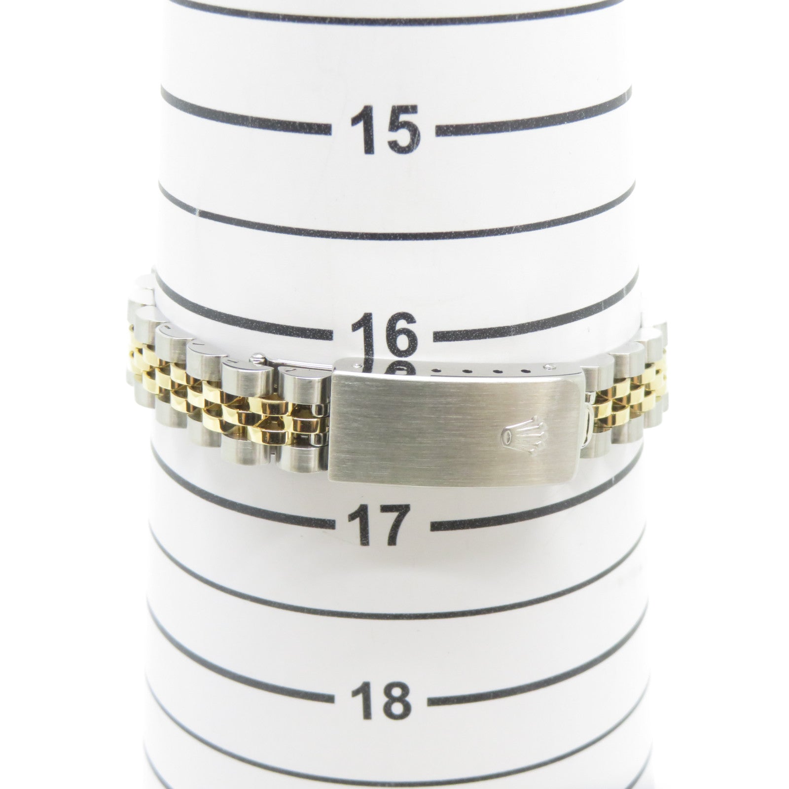 ROLEX Datejust不鏽鋼/18K黃金手錶自動機芯白色