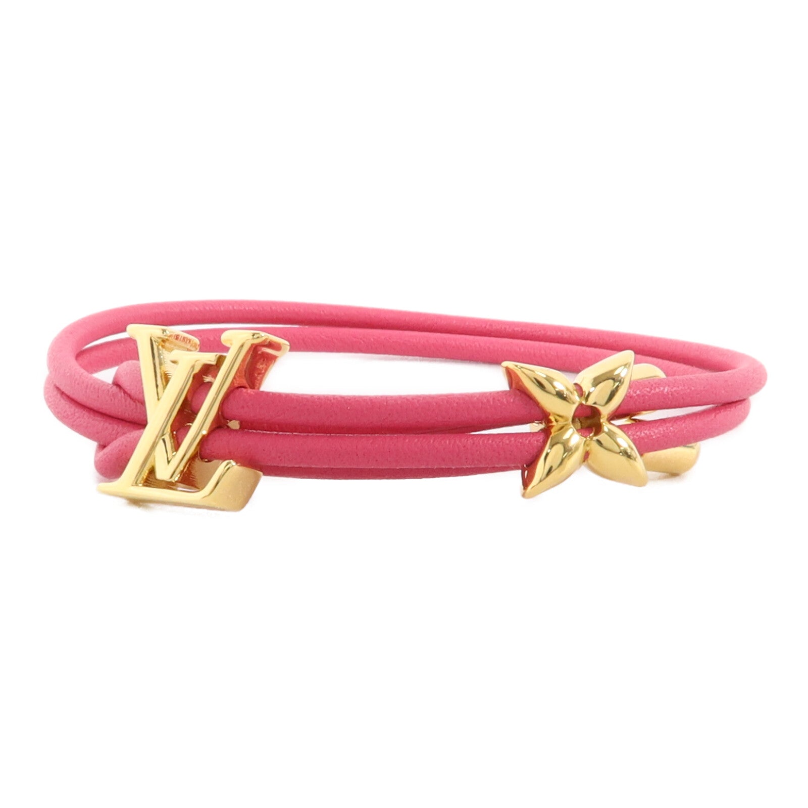 LOUIS VUITTON 金屬/牛皮皮革Bloom Bracelet手繩
