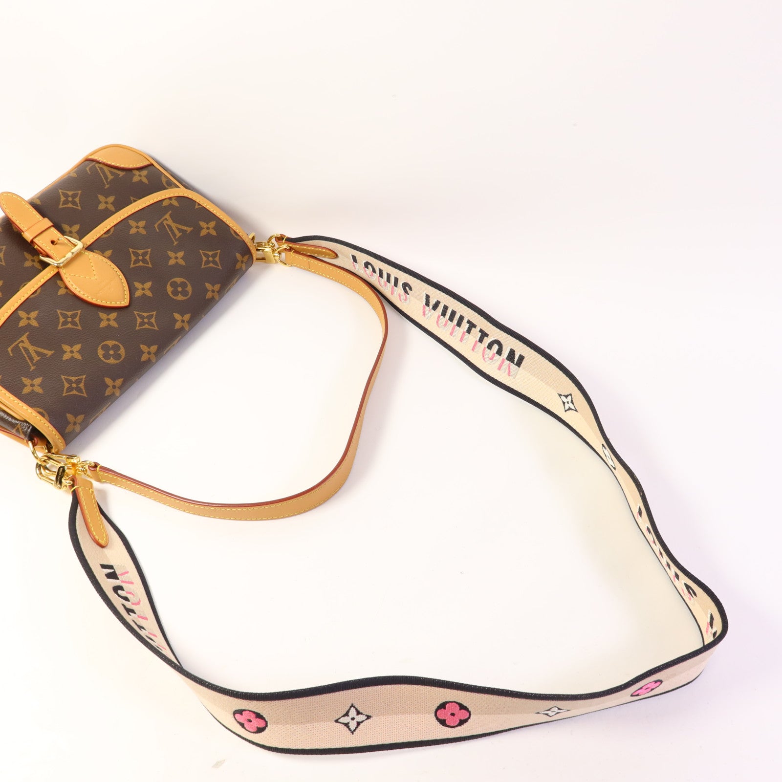 LOUIS VUITTON Monogram Diane金扣手挽肩背兩用袋