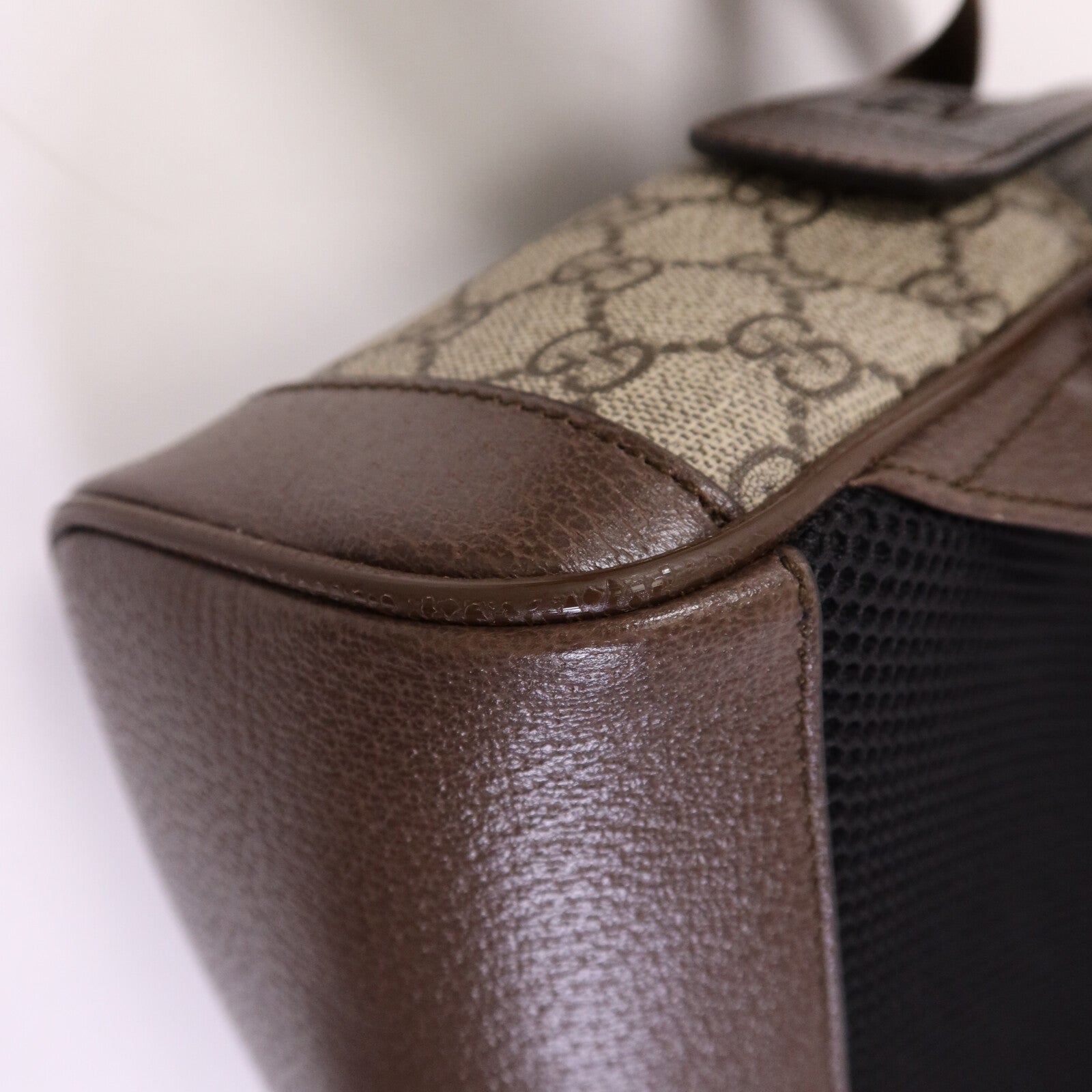 GUCCI 塗層帆布Ophidia Backpack金扣背包