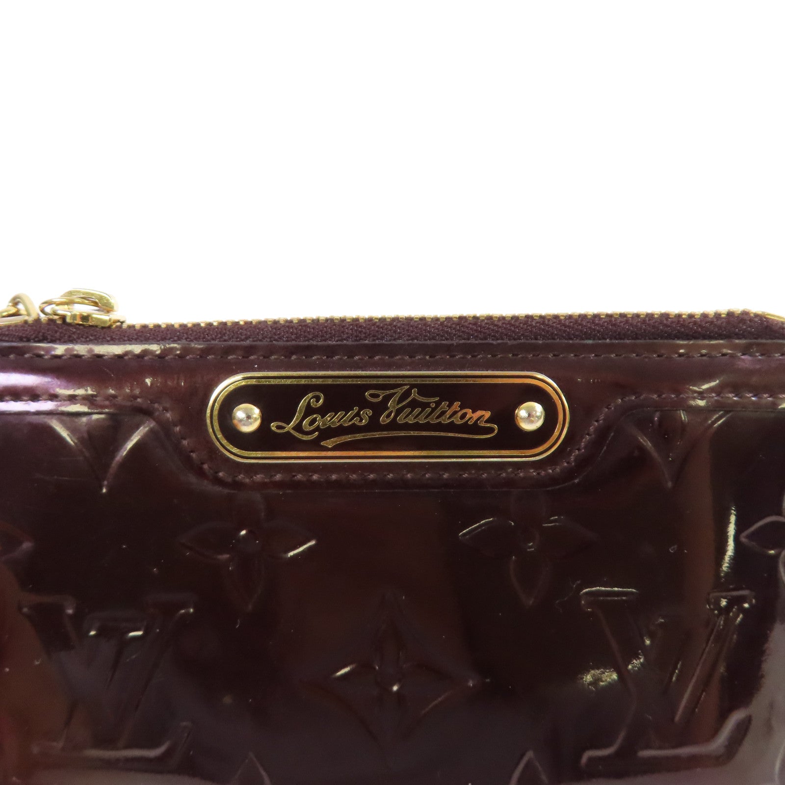 LOUIS VUITTON 【激減優惠】Monogram Vernis Pochette Cles Key Coin Case金扣零錢包紫色