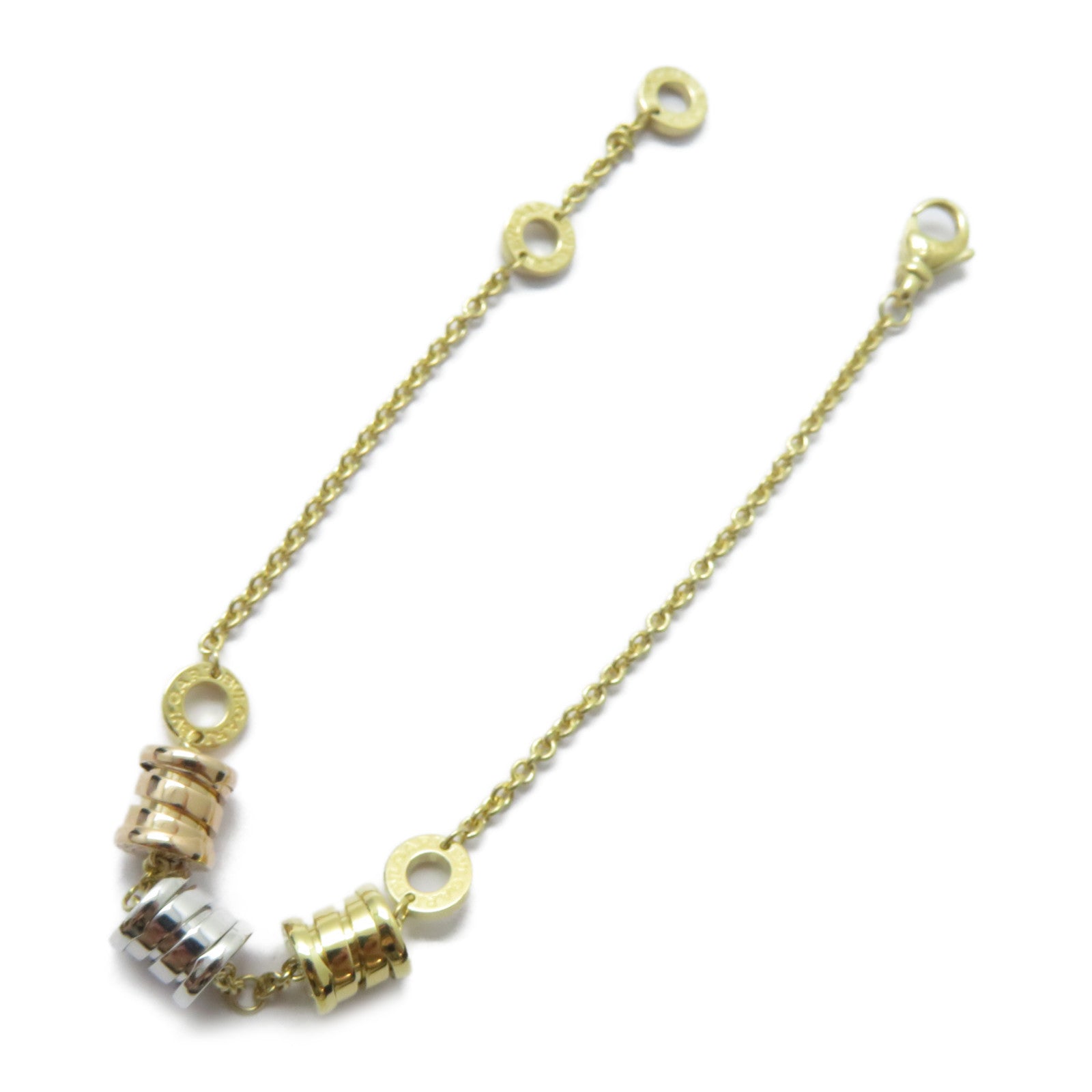 BVLGARI 18K黃金/白金/玫瑰金B-zero1 Three Element Bracelet手鏈