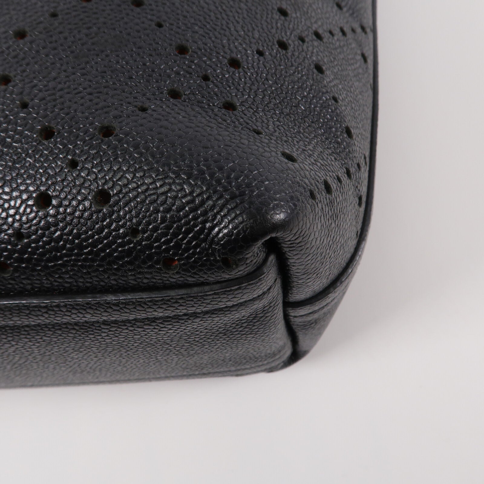 CHANEL 牛皮皮革Tote Bag鏈帶手挽袋