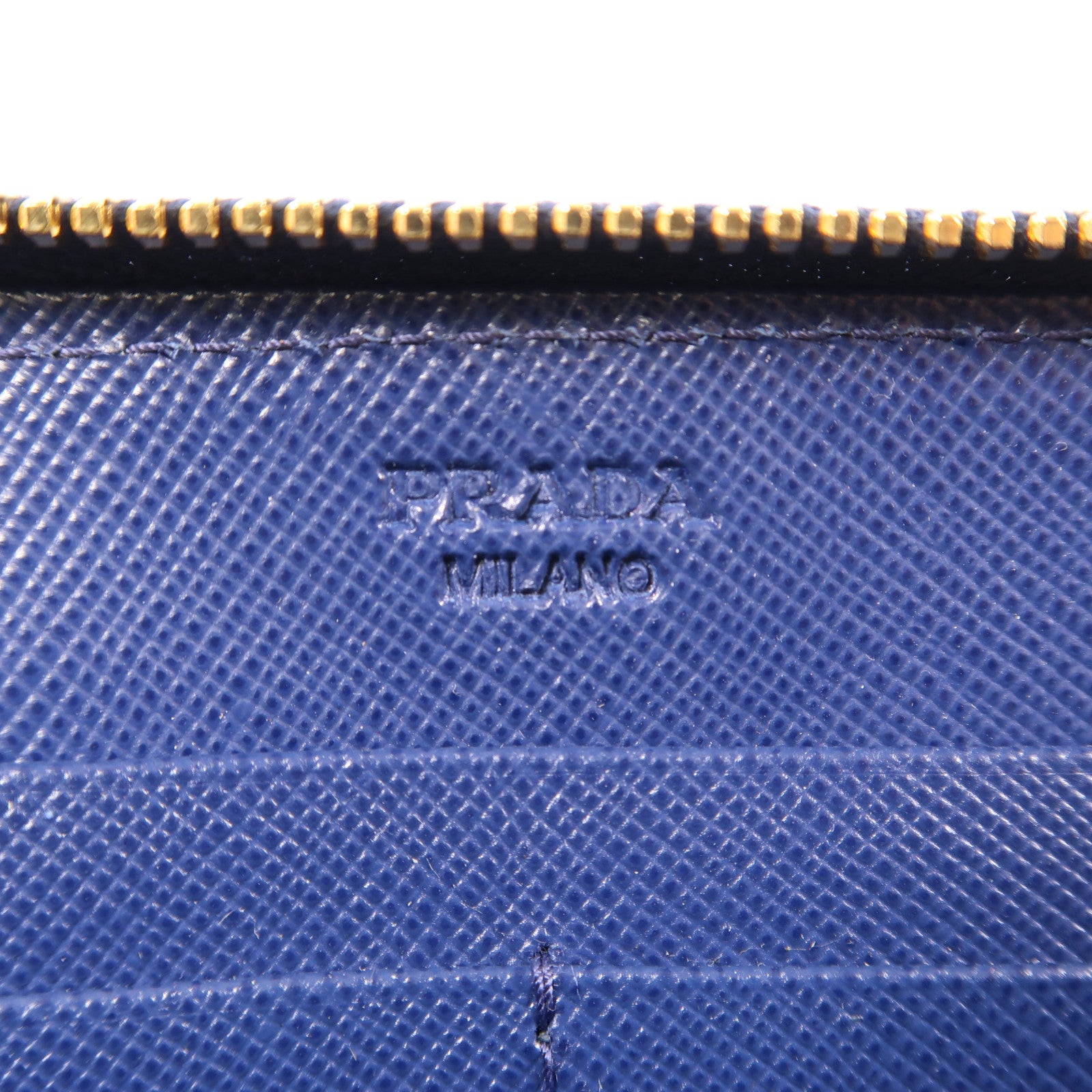 PRADA 牛皮皮革Long Wallet金扣長錢包