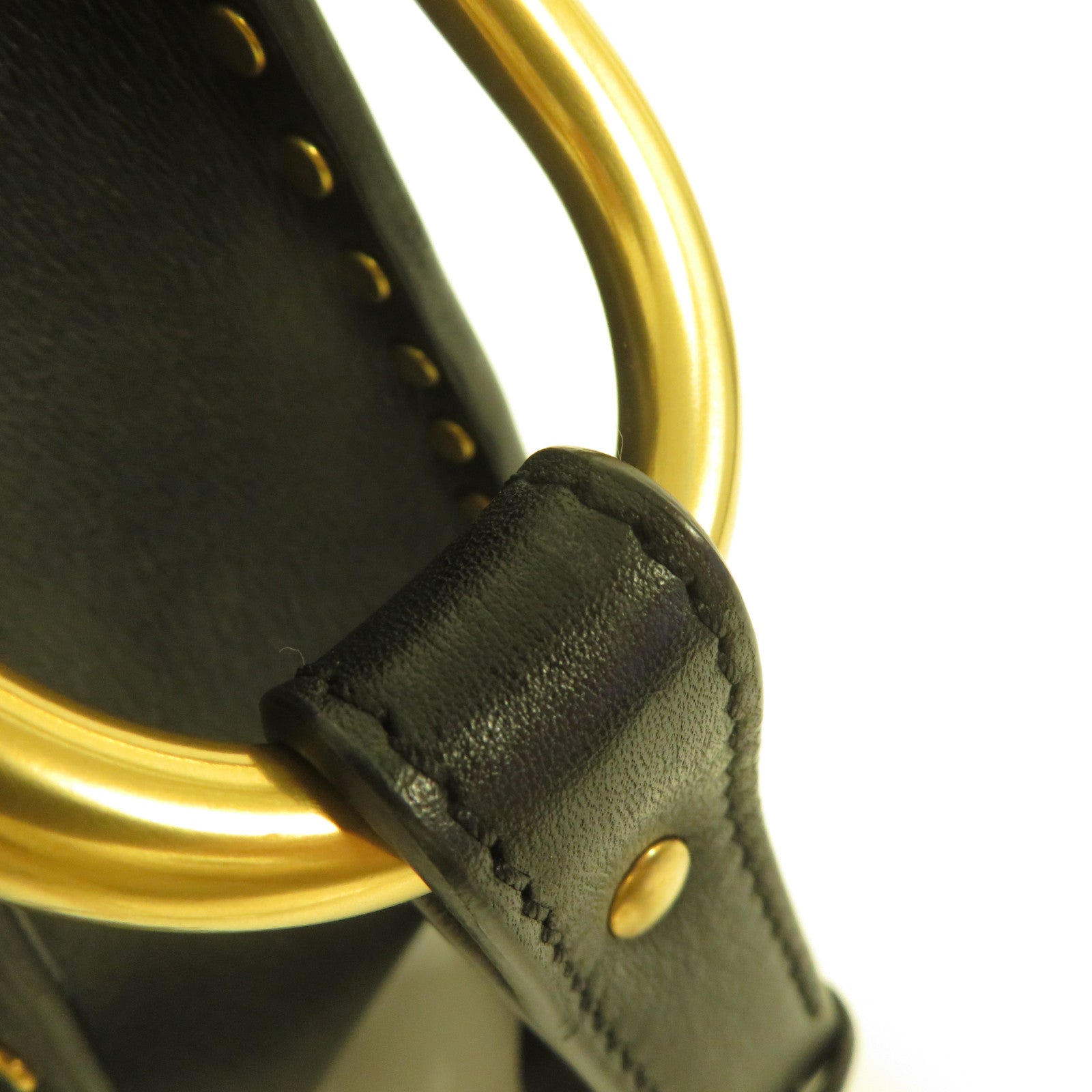 Chloe **【激減優惠】牛皮皮革Shoulder Bag金扣肩背袋黑色