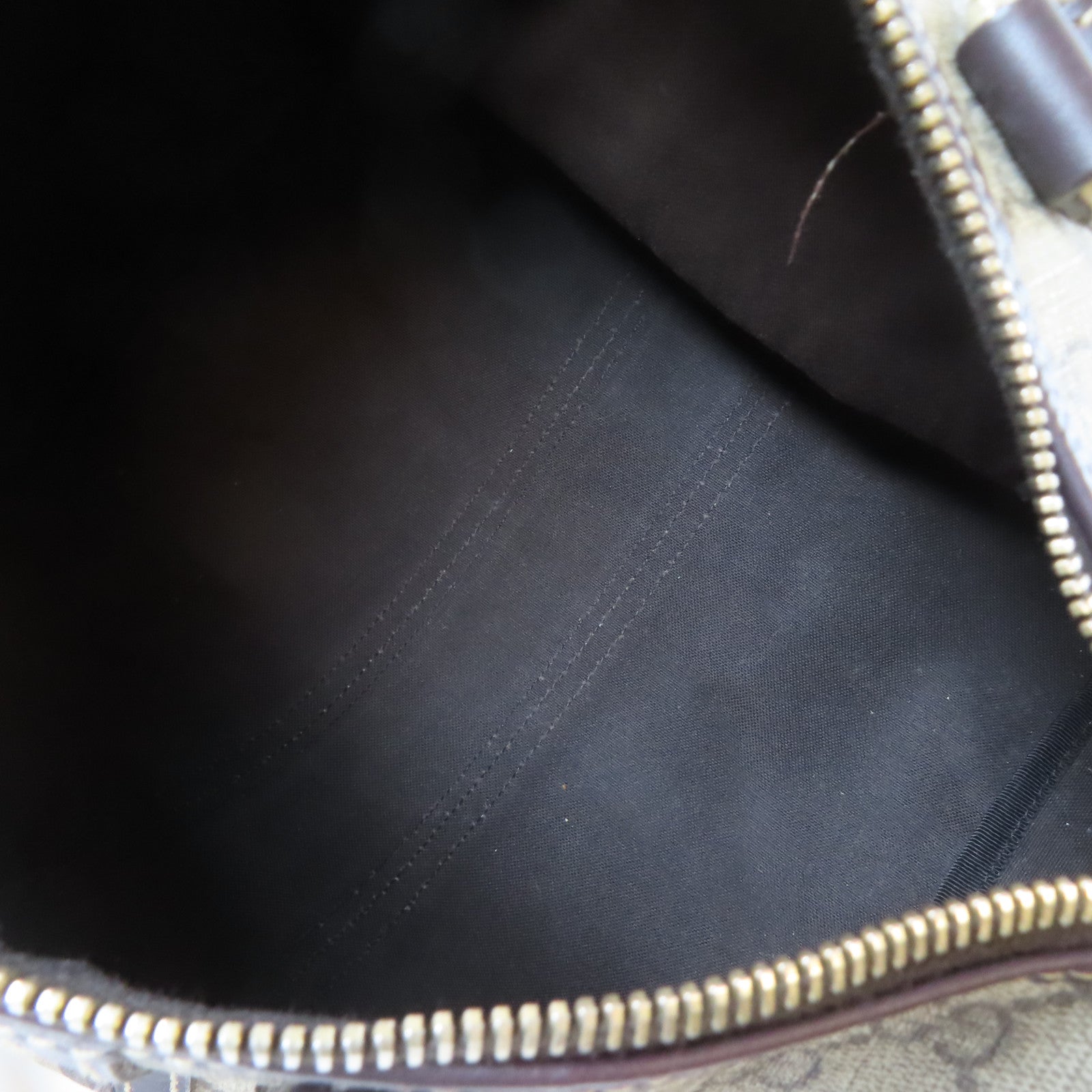 GUCCI 塗層帆布Boston Bag金扣手挽袋啡色