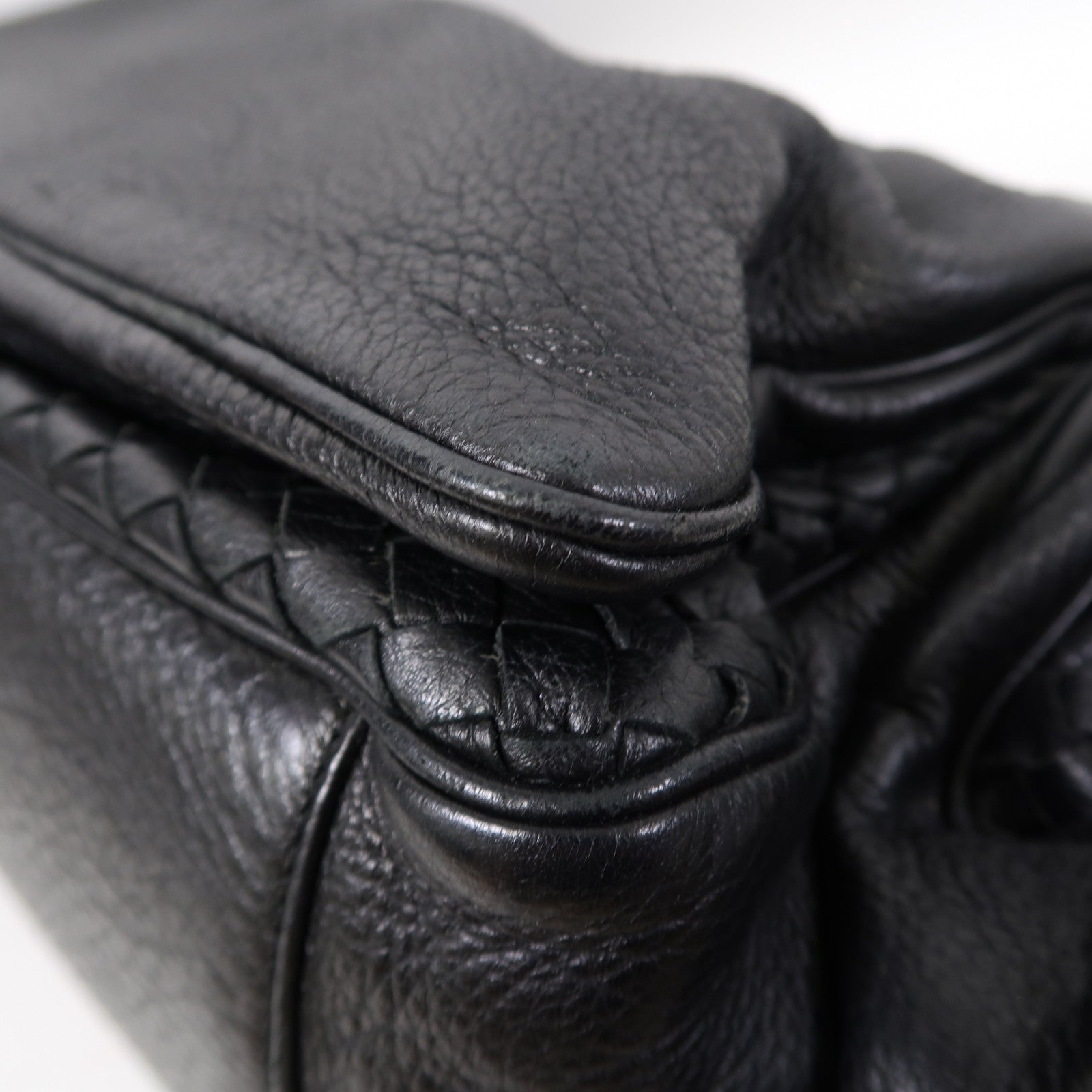 BOTTEGA VENETA 牛皮皮革Hand Bag手挽袋黑色
