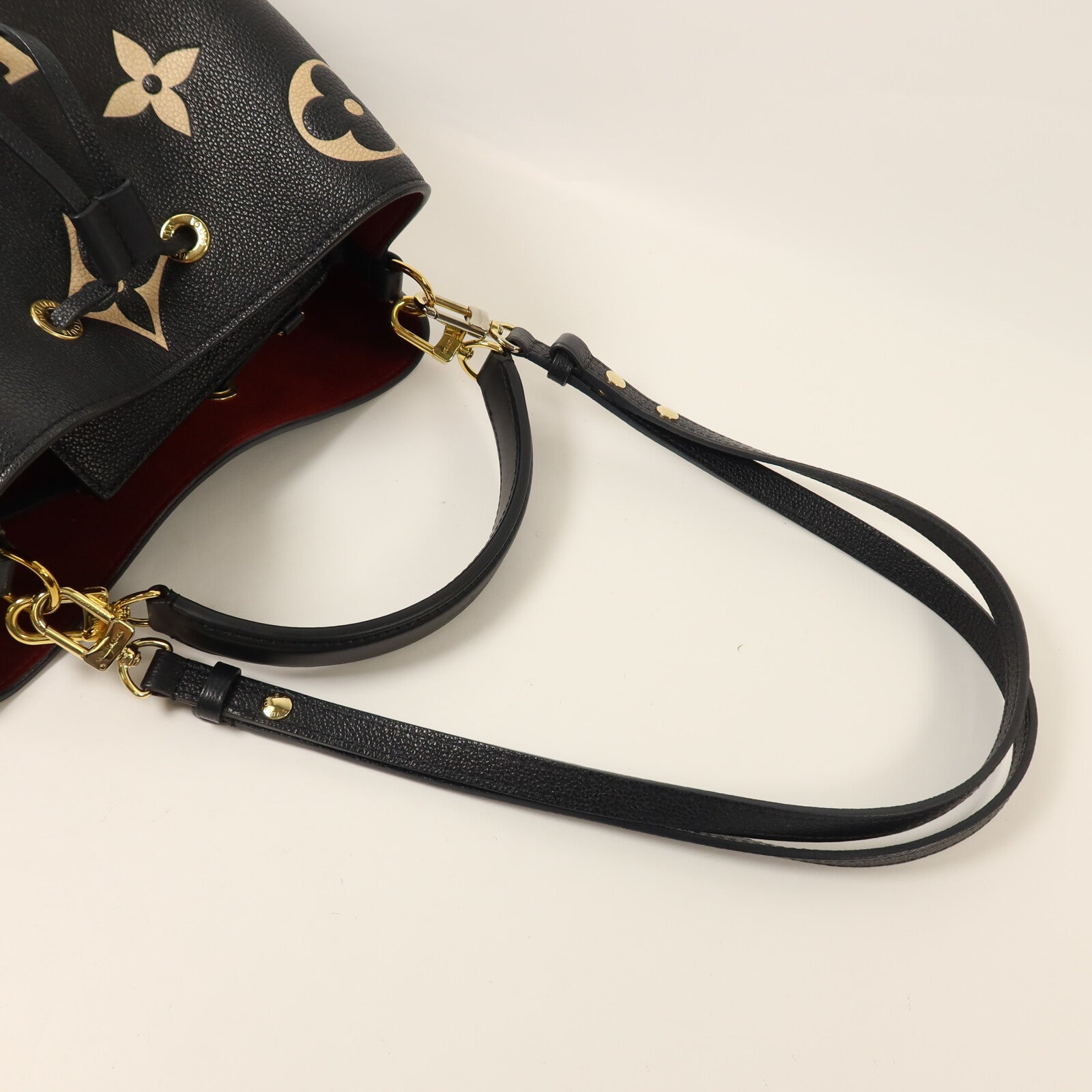LOUIS VUITTON Monogram Empreinte Neo Noe MM手挽肩背兩用袋