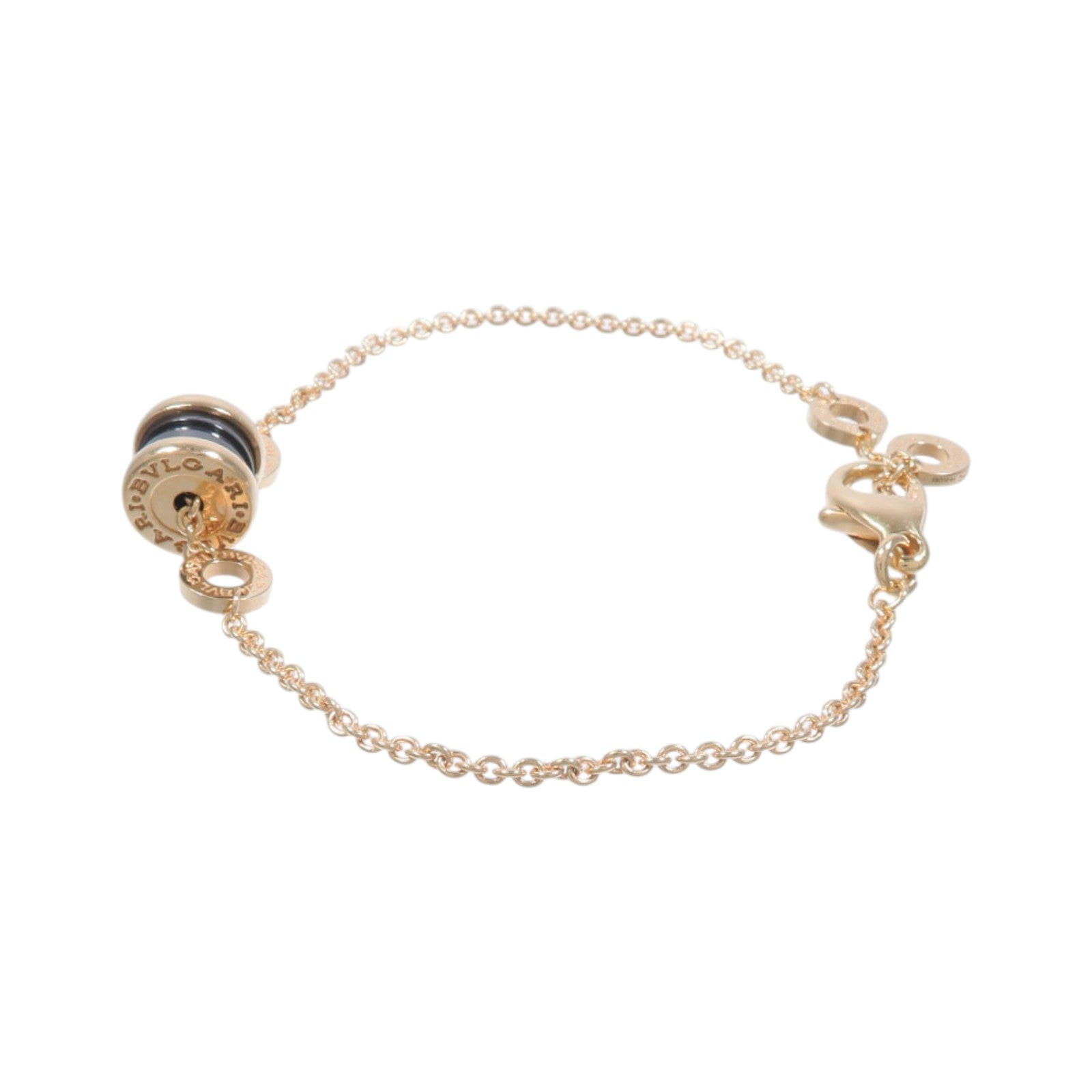 BVLGARI 18K玫瑰金/陶瓷B-Zero 1 Bracelet手鏈