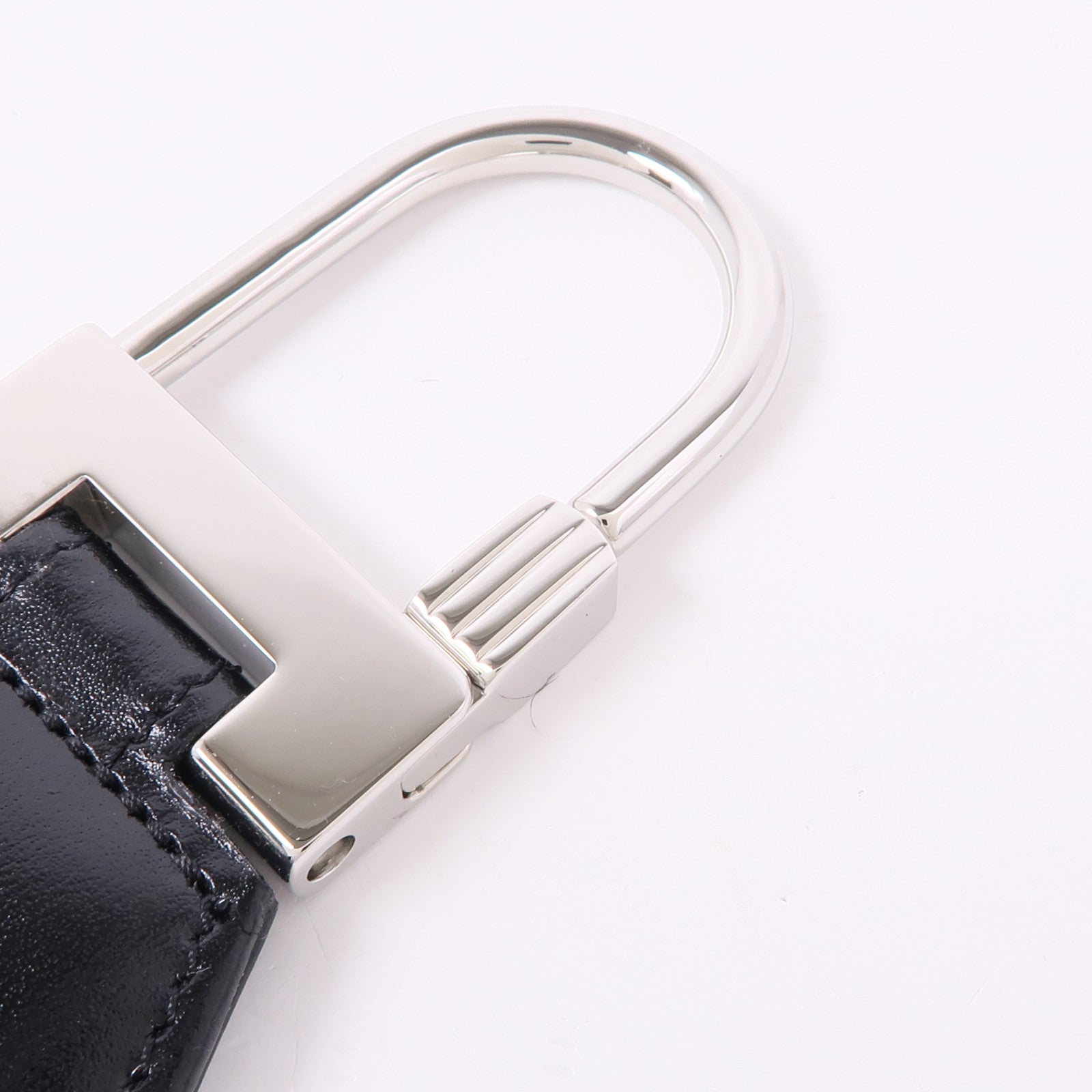 MONTBLANC 皮革Key Ring銀扣鑰匙圈