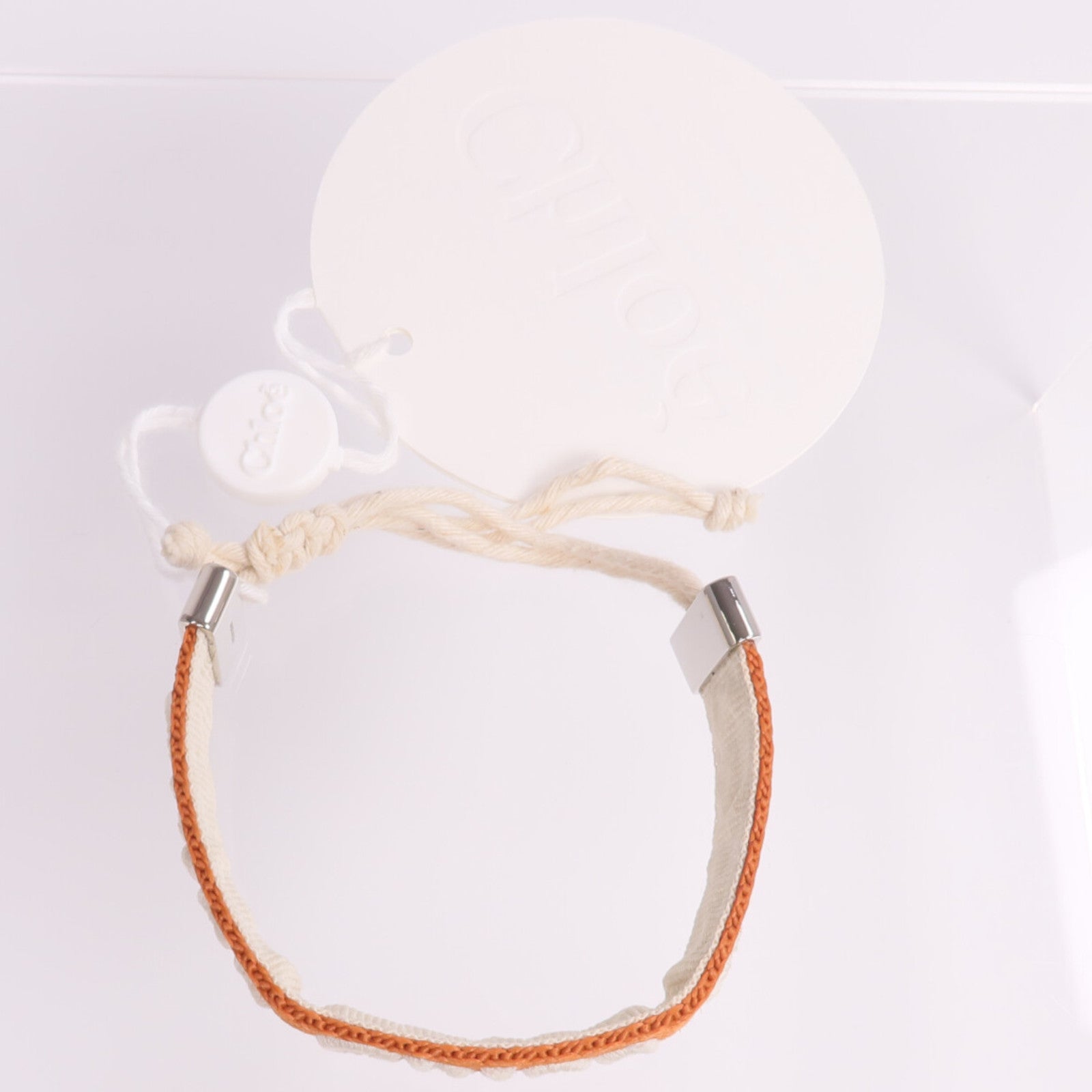 Chloe 布料Woody Bracelet銀扣手鐲