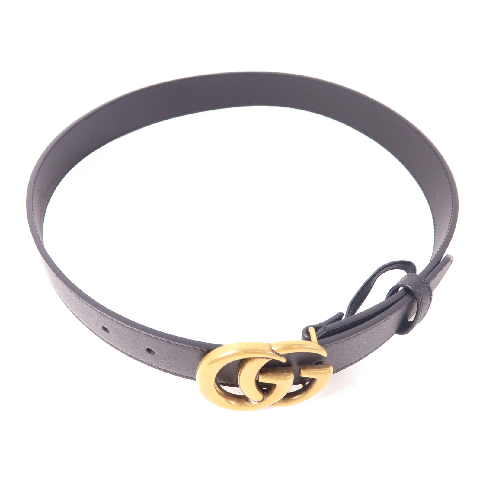 GUCCI 皮革Belt 75金扣皮帶