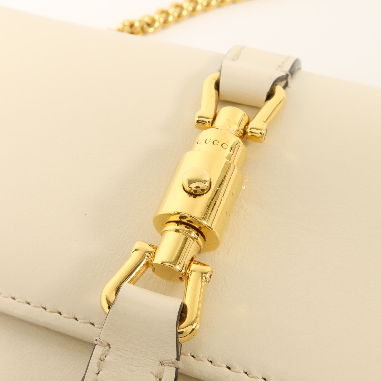 GUCCI 牛皮皮革Wallet With Chain鏈帶肩背袋