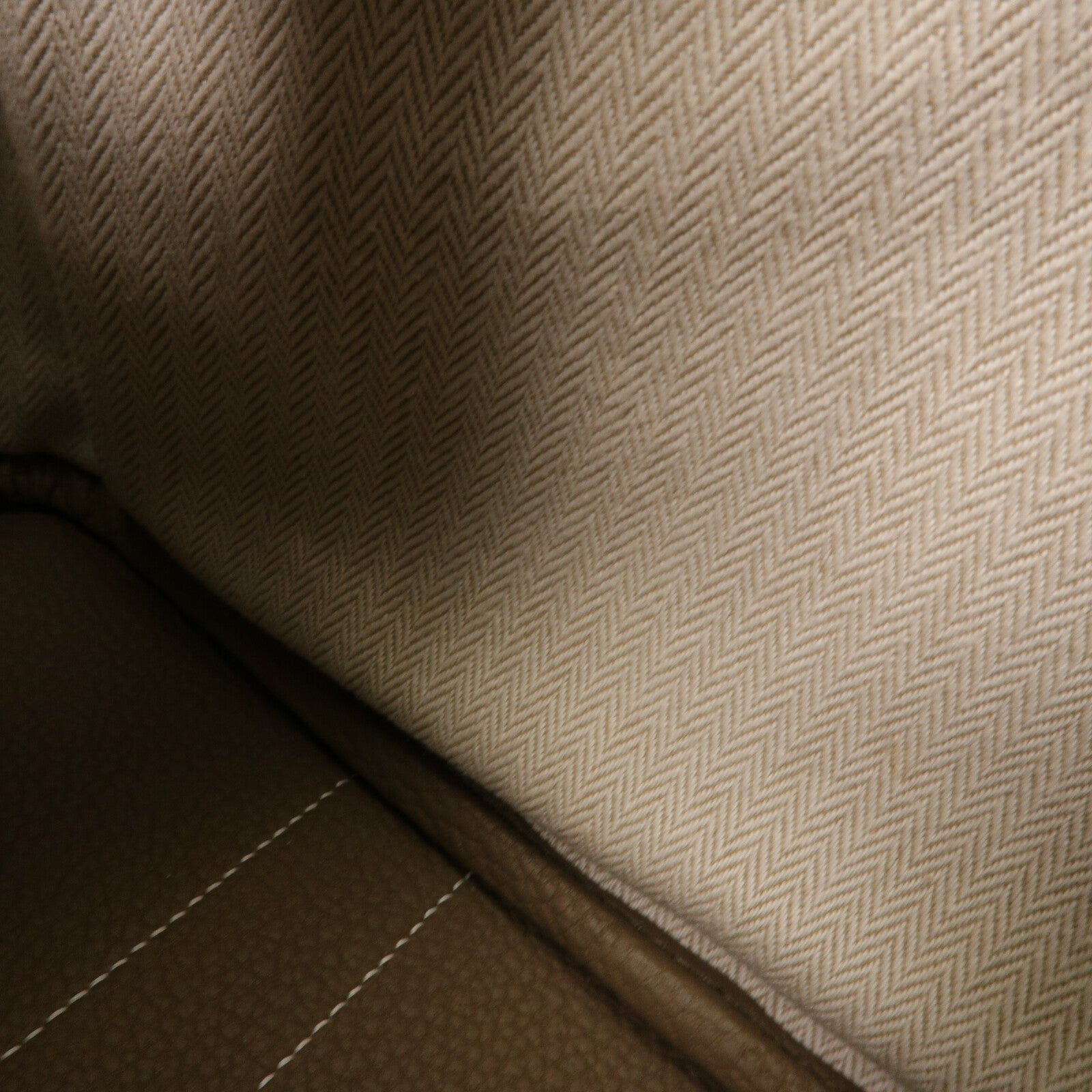 HERMES Negonda皮革Garden Party TPM手挽袋Etoupe