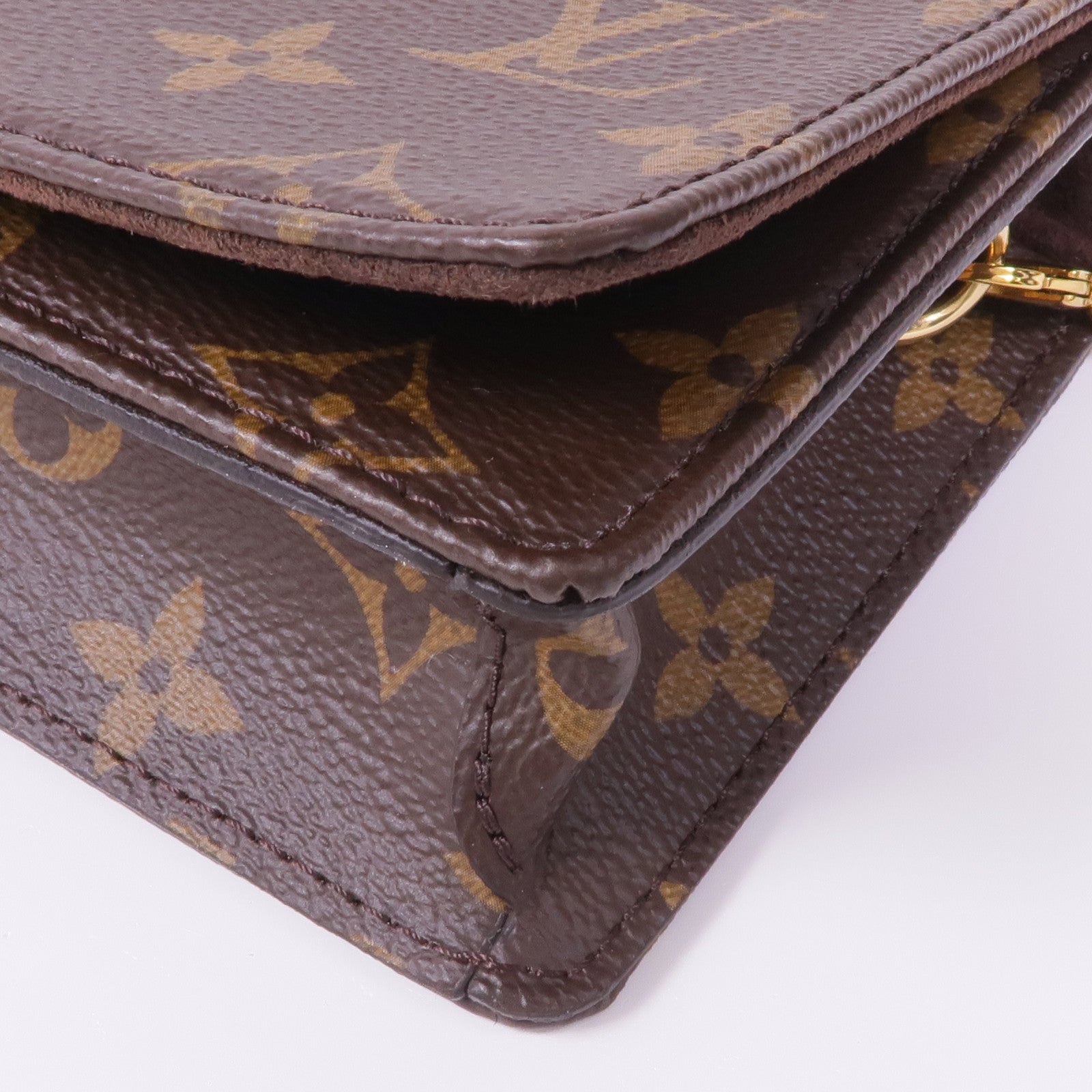 LOUIS VUITTON Monogram Wallet On Chain Lily金扣鏈帶肩背袋