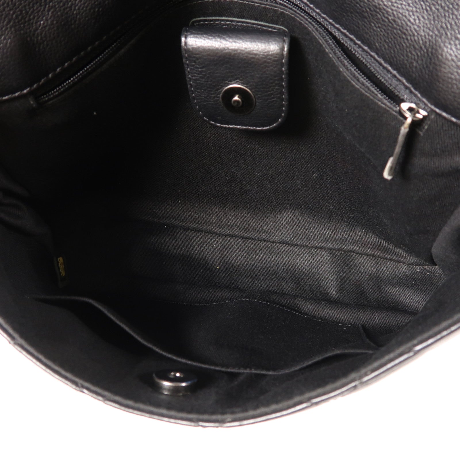 CHANEL 牛皮皮革Chain Shoulder銀扣鏈帶肩背袋