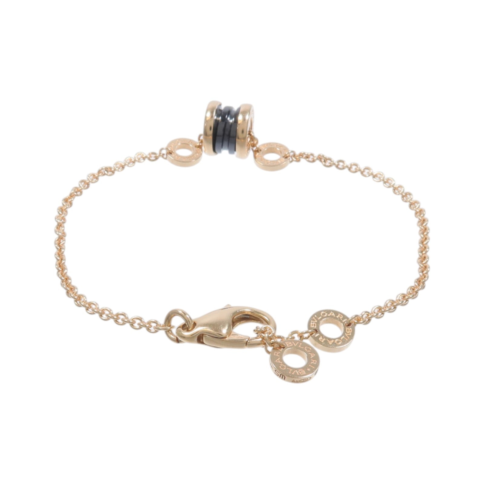 BVLGARI 18K玫瑰金/陶瓷B-Zero 1 Bracelet手鏈