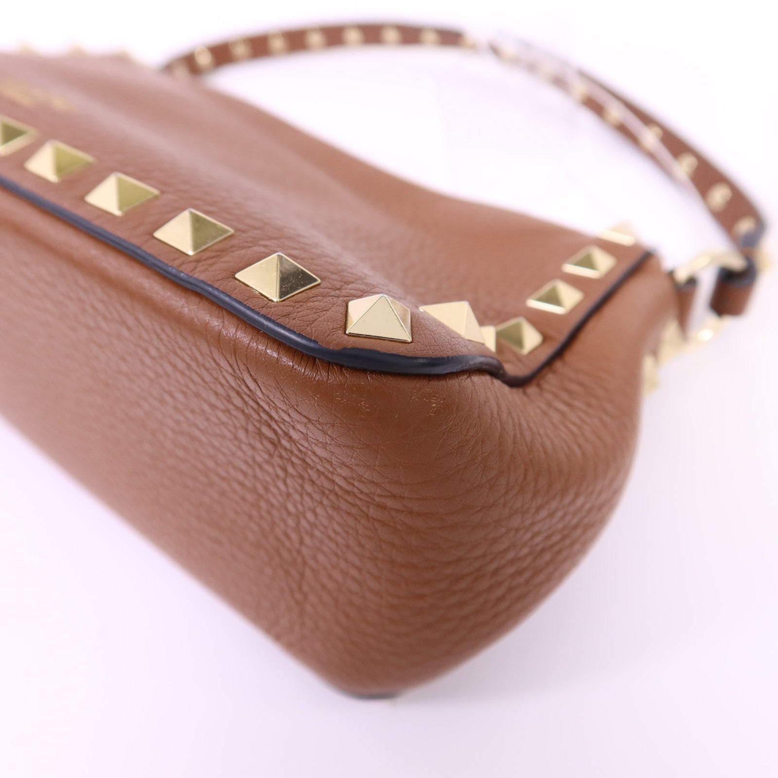 Valentino 【激減優惠】牛皮皮革Rockstud 2 Way Shoulder Bag金扣手挽肩背兩用袋