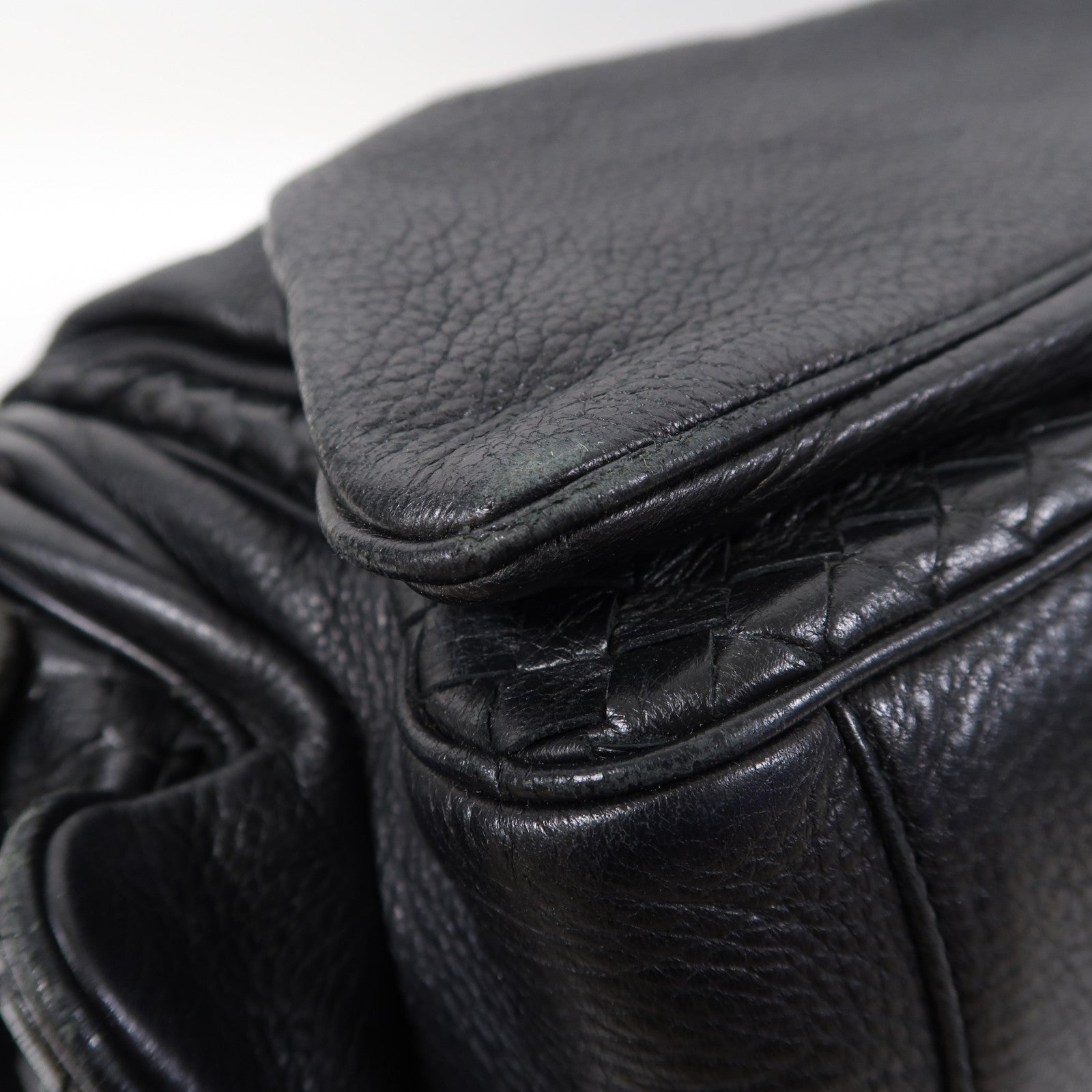 BOTTEGA VENETA 牛皮皮革Hand Bag手挽袋黑色