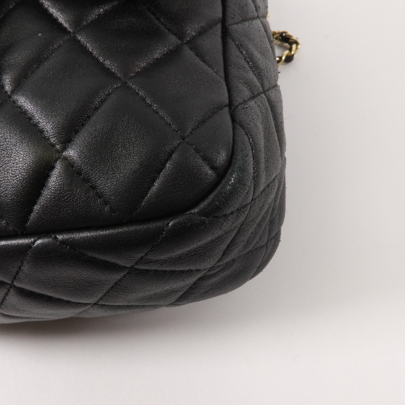CHANEL 羊皮皮革Backpack鏈帶背包