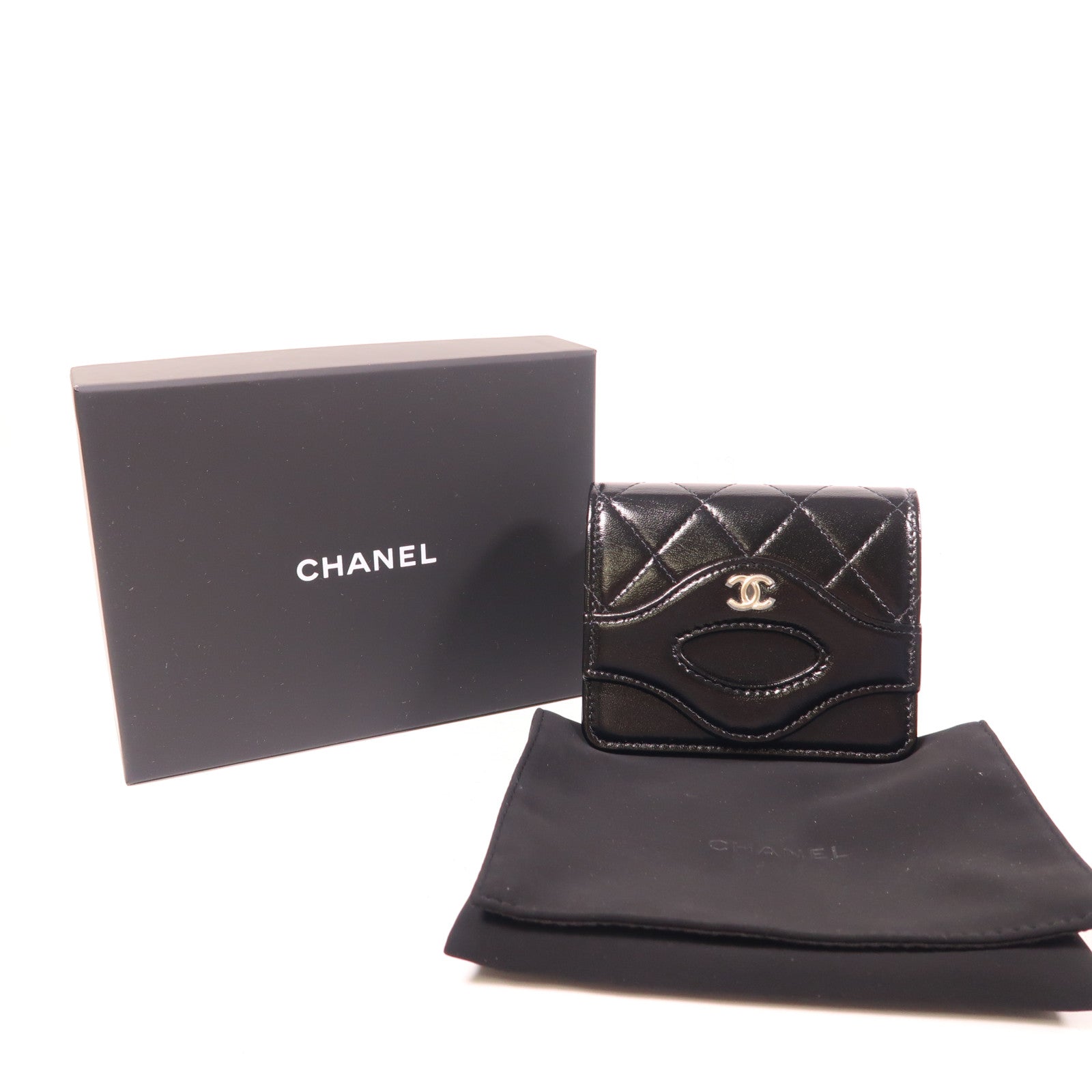 CHANEL 牛皮皮革31 Wallet銀扣錢包