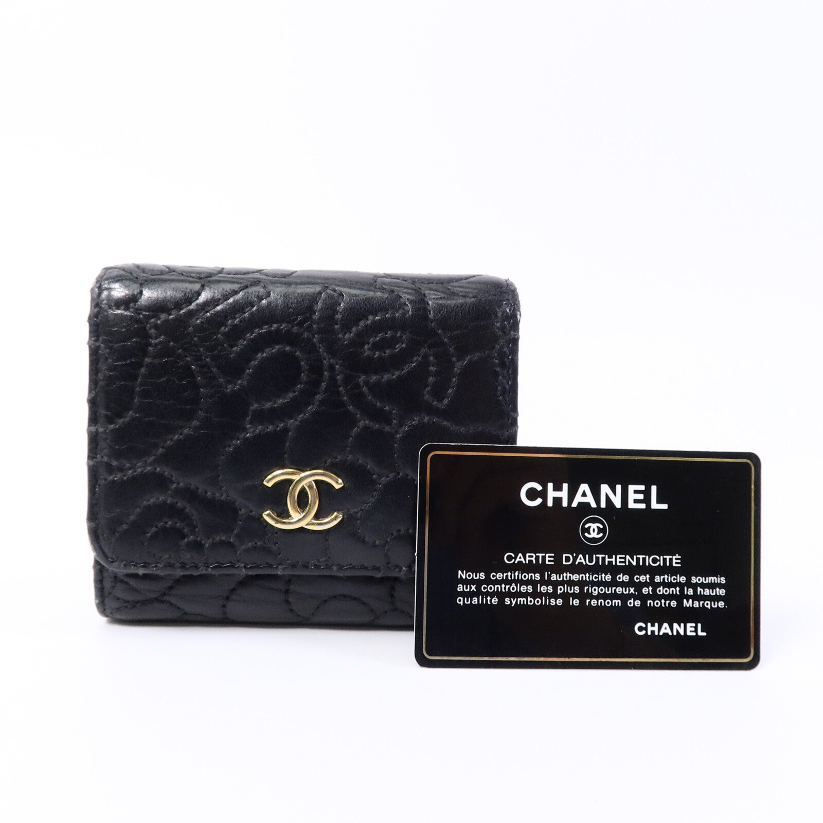 CHANEL 牛皮皮革 Fold Wallet錢包