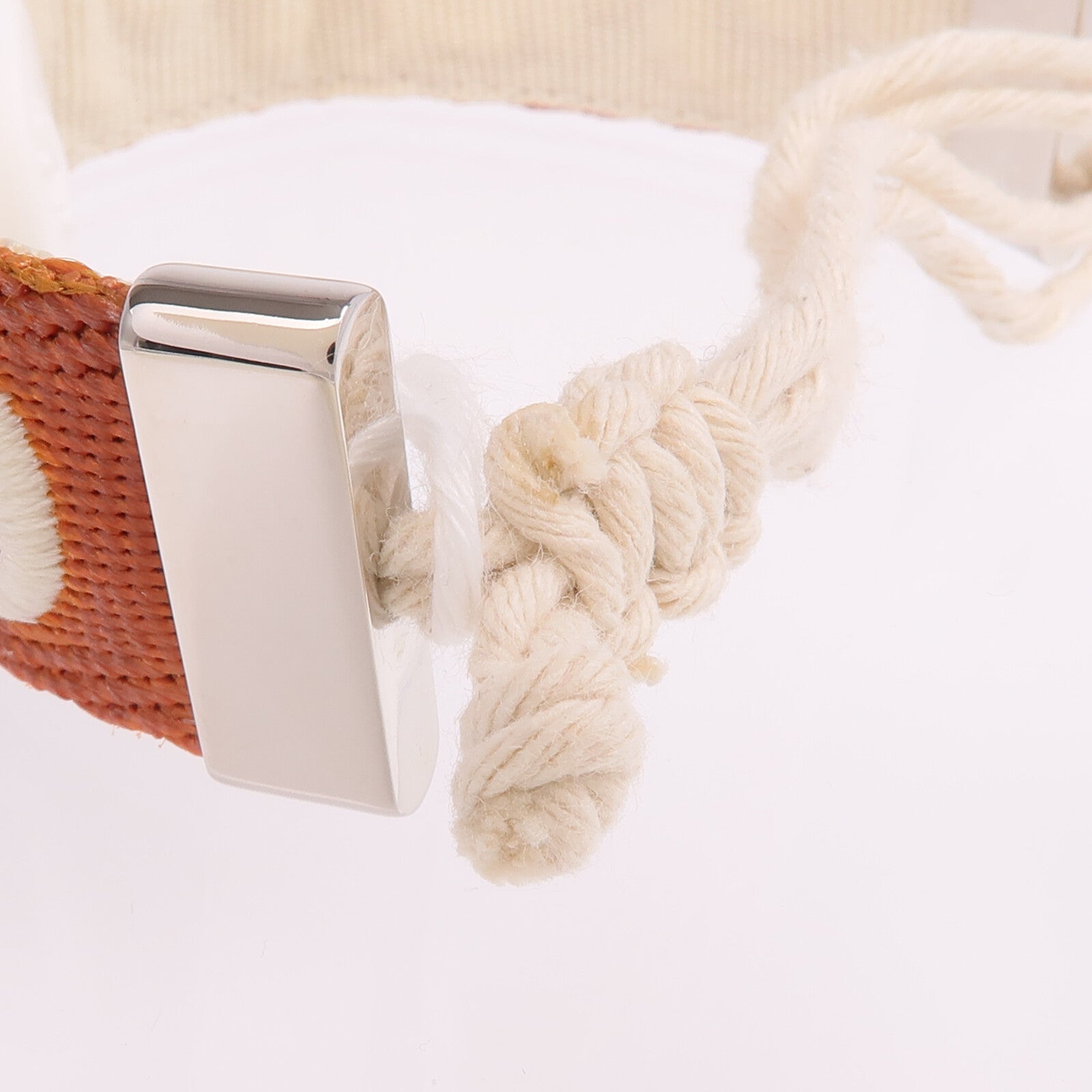 Chloe 布料Woody Bracelet銀扣手鐲