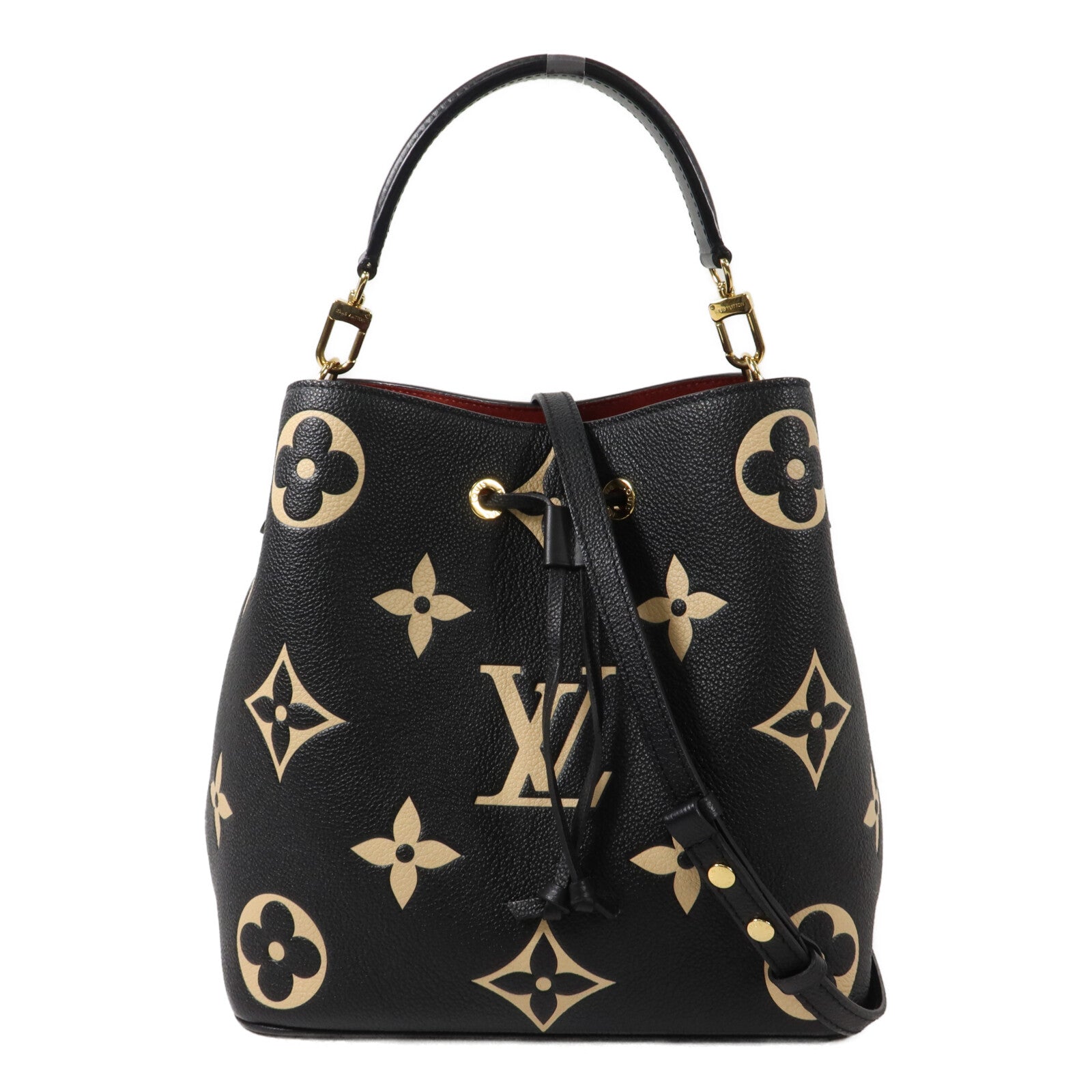 LOUIS VUITTON Monogram Empreinte Bicolor Neo Noe MM手挽肩背兩用袋