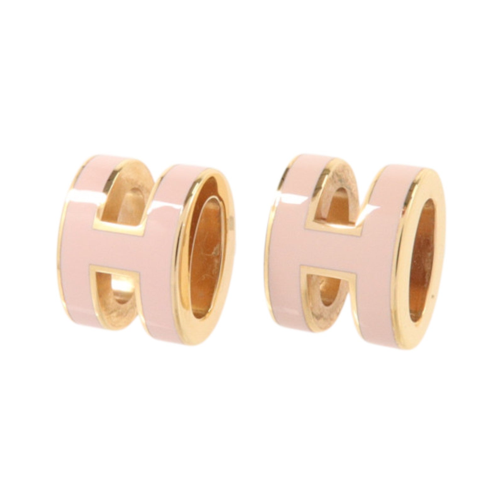 HERMES 金屬/琺瑯Mini Pop H Earrings耳環
