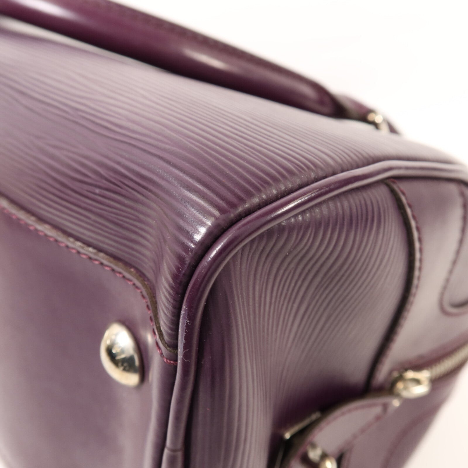 LOUIS VUITTON 【激減優惠】Epi Bowling Montaigne GM銀扣手挽袋